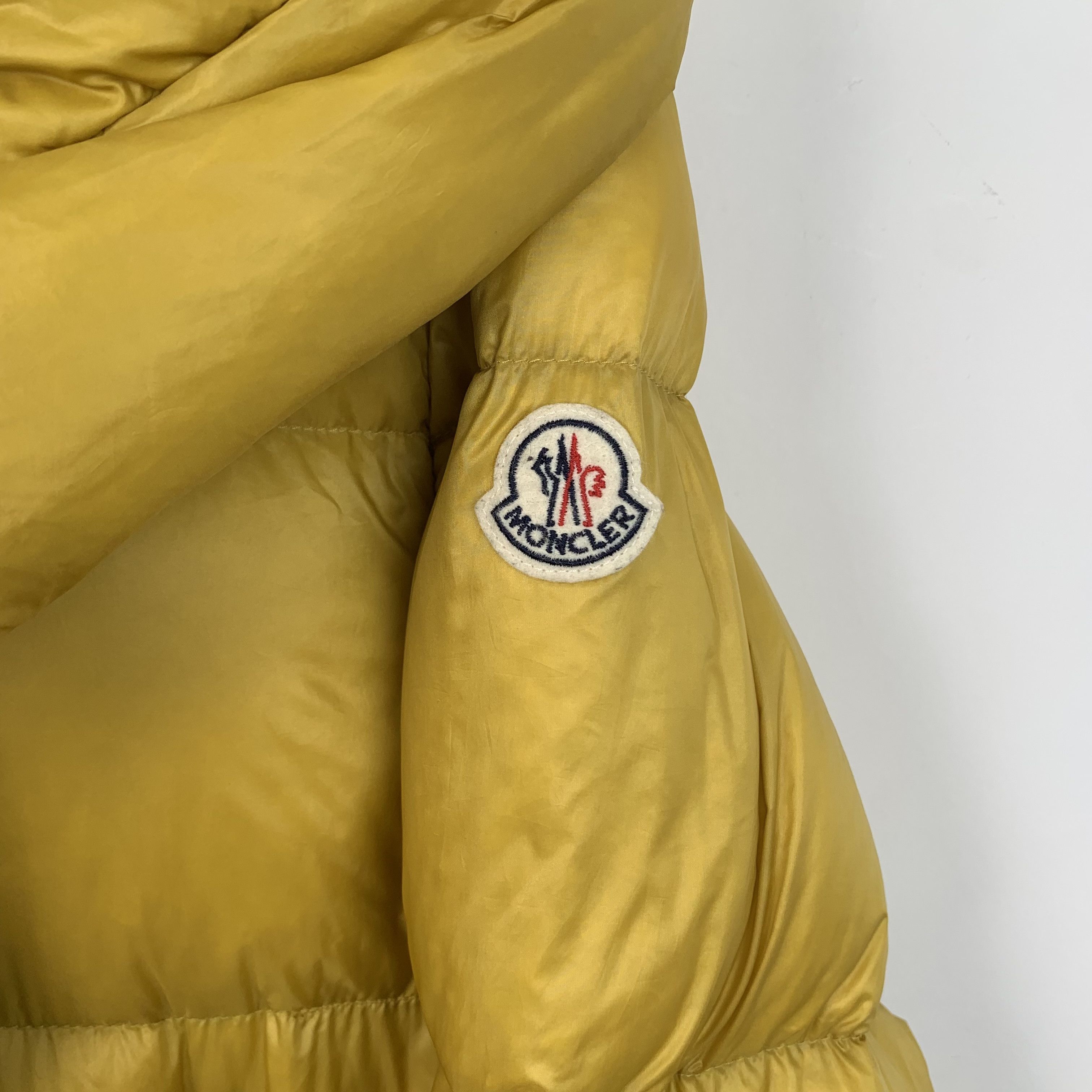 Moncler Moncler Serin Yellow Logo Jacket with Hood (Size M) Size M / US 6-8 / IT 42-44 - 5 Thumbnail