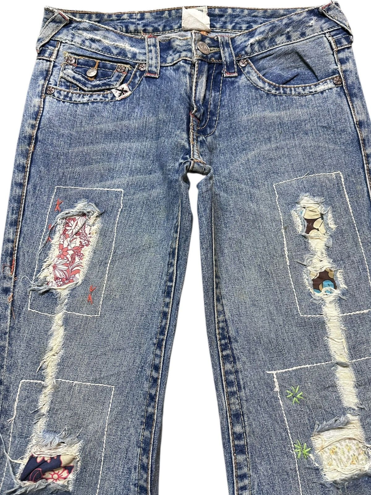 True Religion Vintage True Religion Woodstock Flare Faded Distressed Denim Size US 30 / EU 46 - 2 Thumbnail