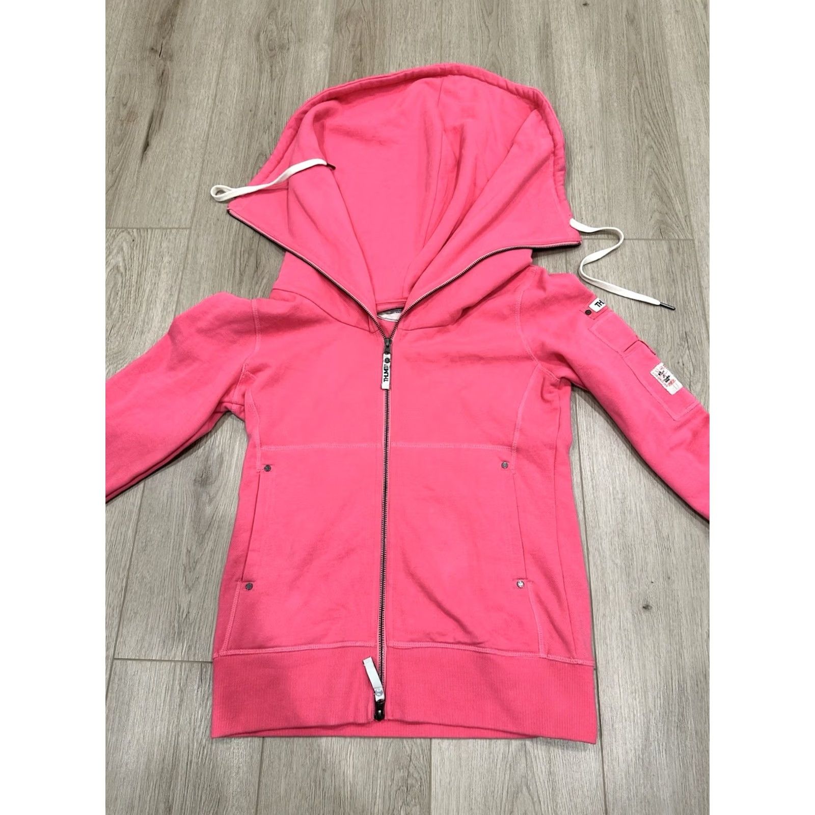 Vintage NWT Thumb United Pink Zip Up High Neck Funnel Hoodie Women’s Medium Size M / US 6-8 / IT 42-44 - 3 Thumbnail