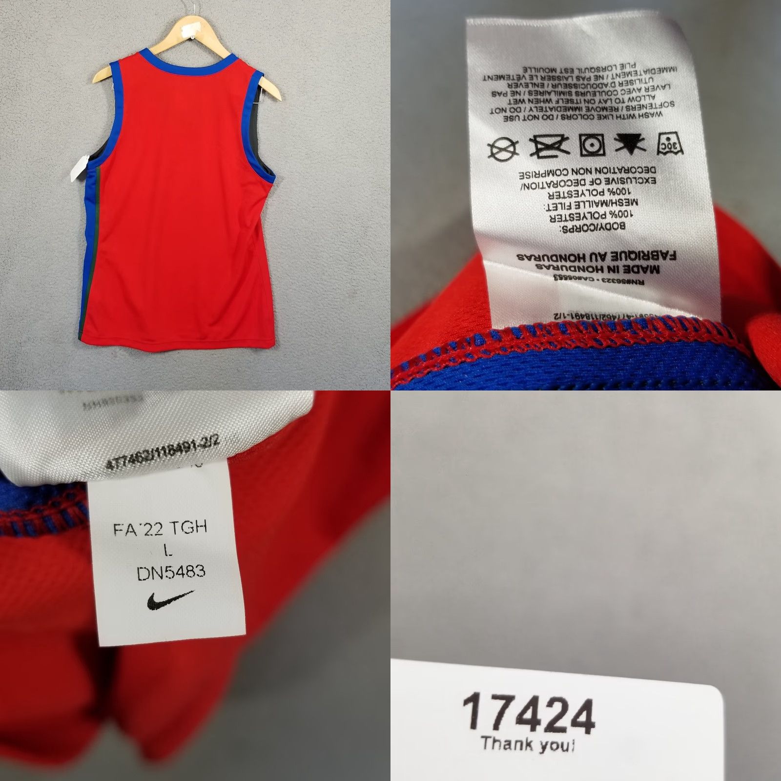 Nike Nike Basketball Jersey Women Large Red Elite Dn5278 Bounce Sewn LG Size L / US 10 / IT 46 - 8 Thumbnail