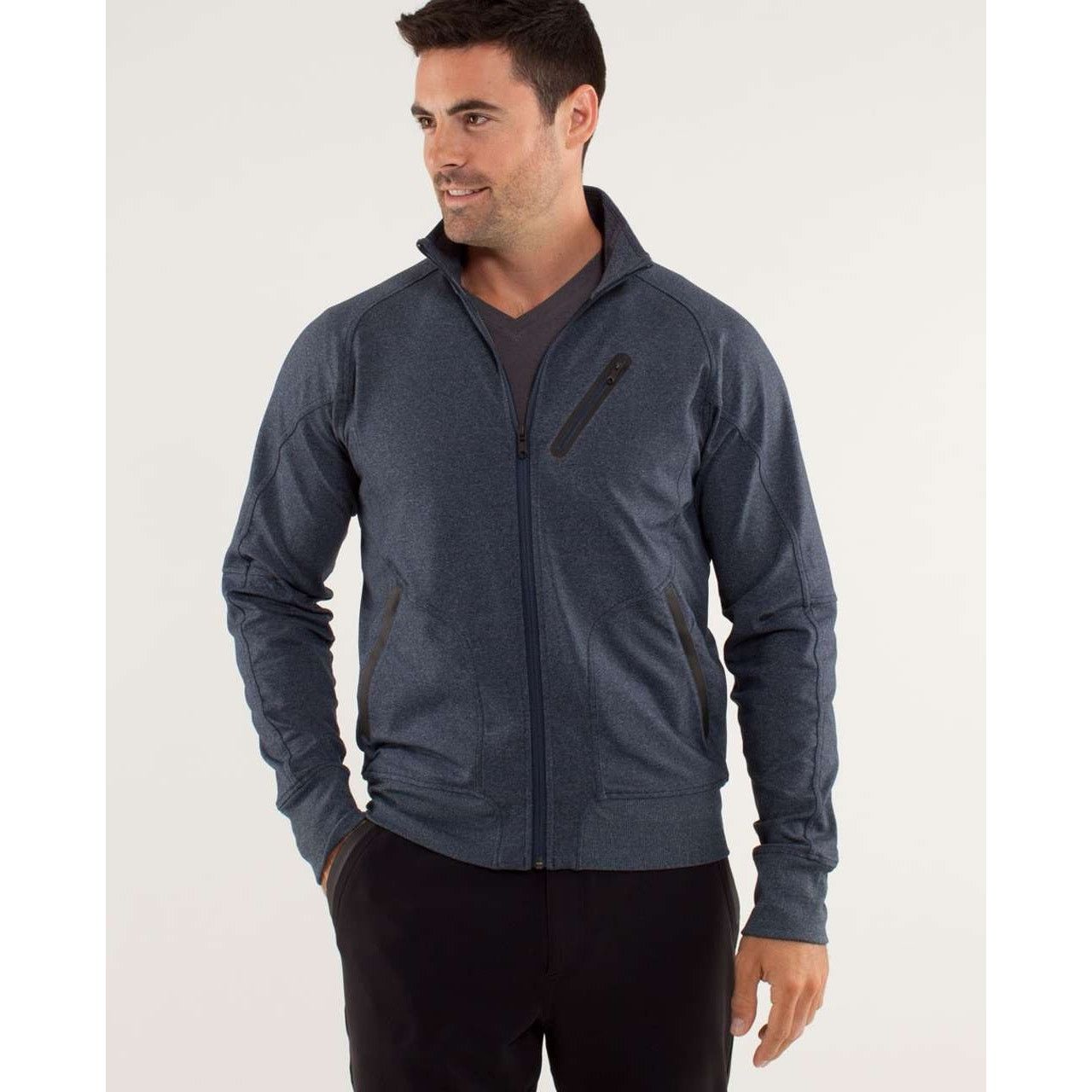 Lululemon Lululemon Trainer Jacket MENS L Blue Sweatshirt EUC Size US L / EU 52-54 / 3 - 3 Thumbnail
