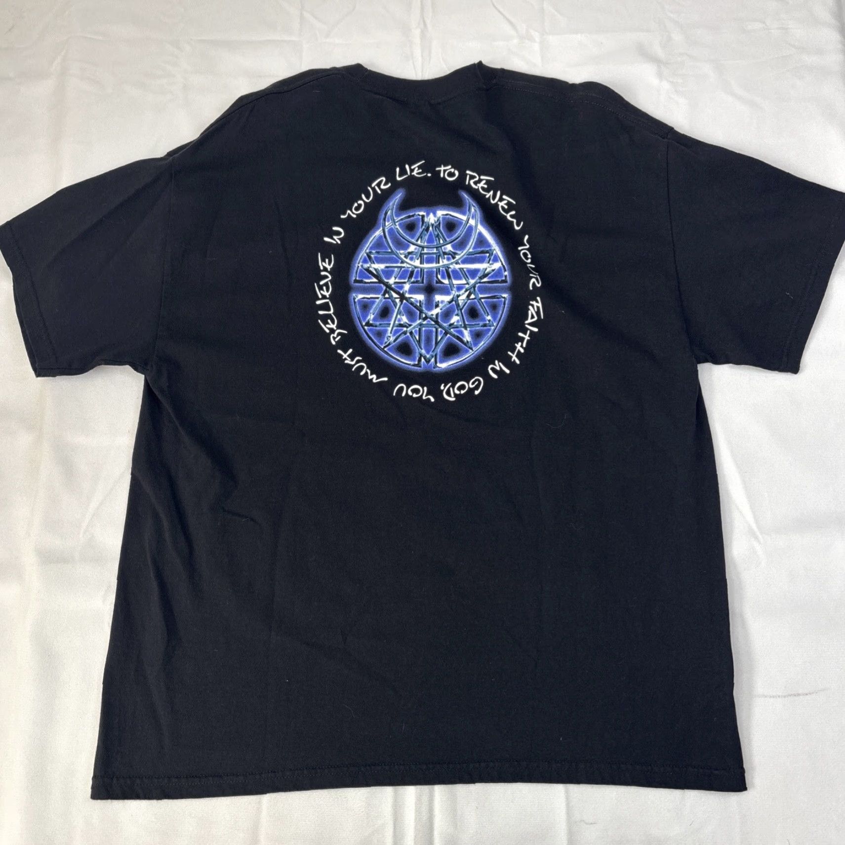 Vintage VINTAGE Disturbed Believe Album Rock Band Shirt XL Black Giant XL Shirt Men Short Sleeve Crew Neck 2002 Band Music Rock Mens Size US XL / EU 56 / 4 - 5 Thumbnail
