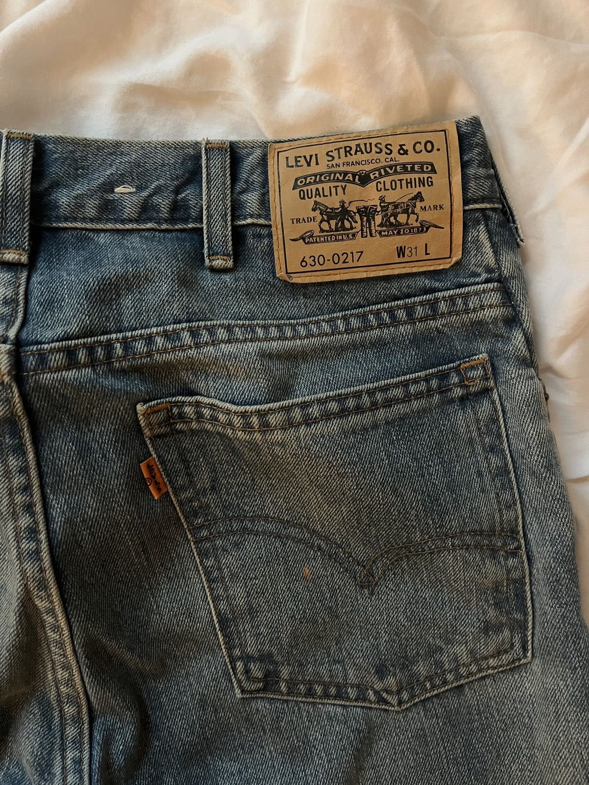 Levi's Vintage Clothing Flare patchwork denim Size US 31 - 2 Thumbnail