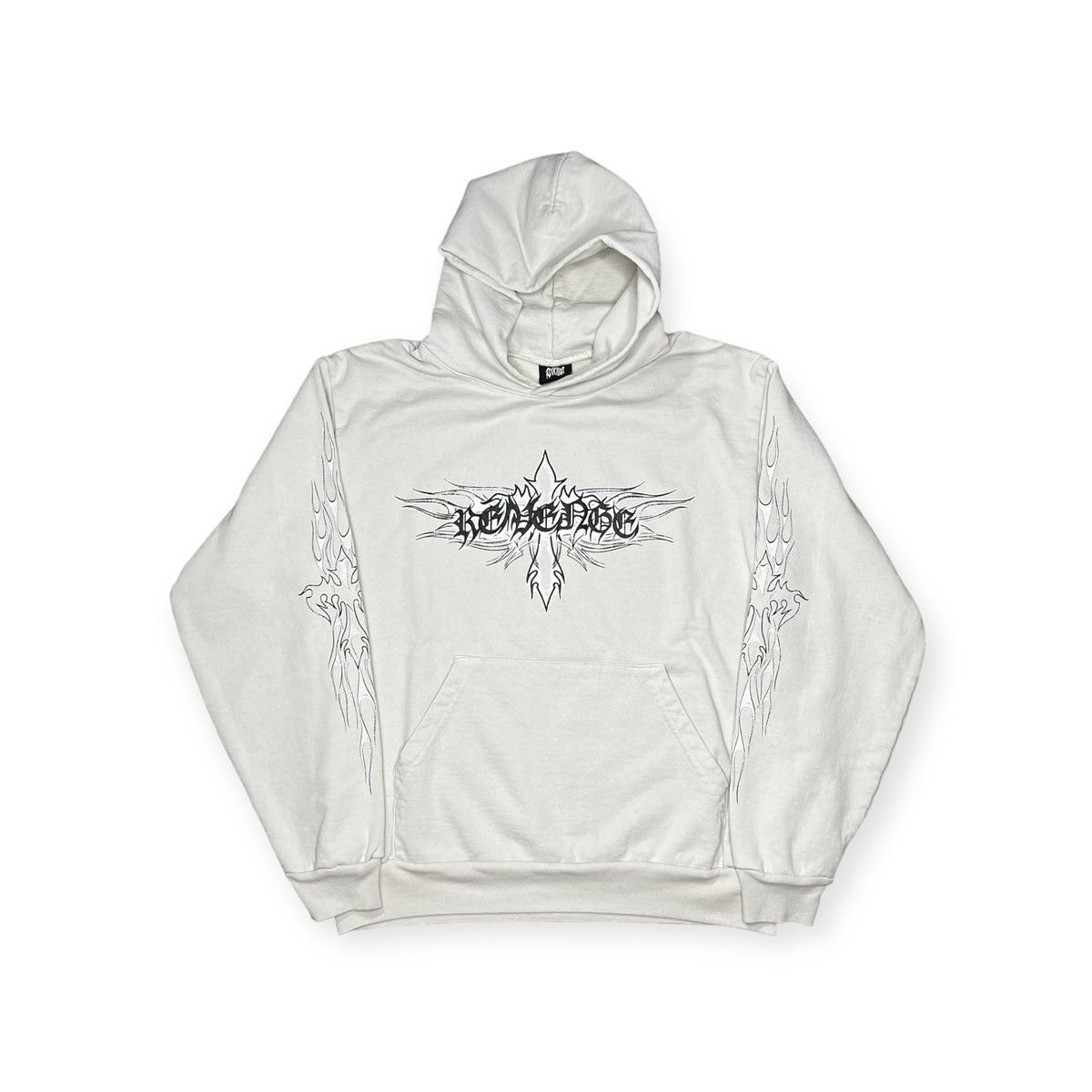 Revenge REVENGE FLAMING CROSS HOODIE BLACK Size US S / EU 44-46 / 1 - 1 Thumbnail