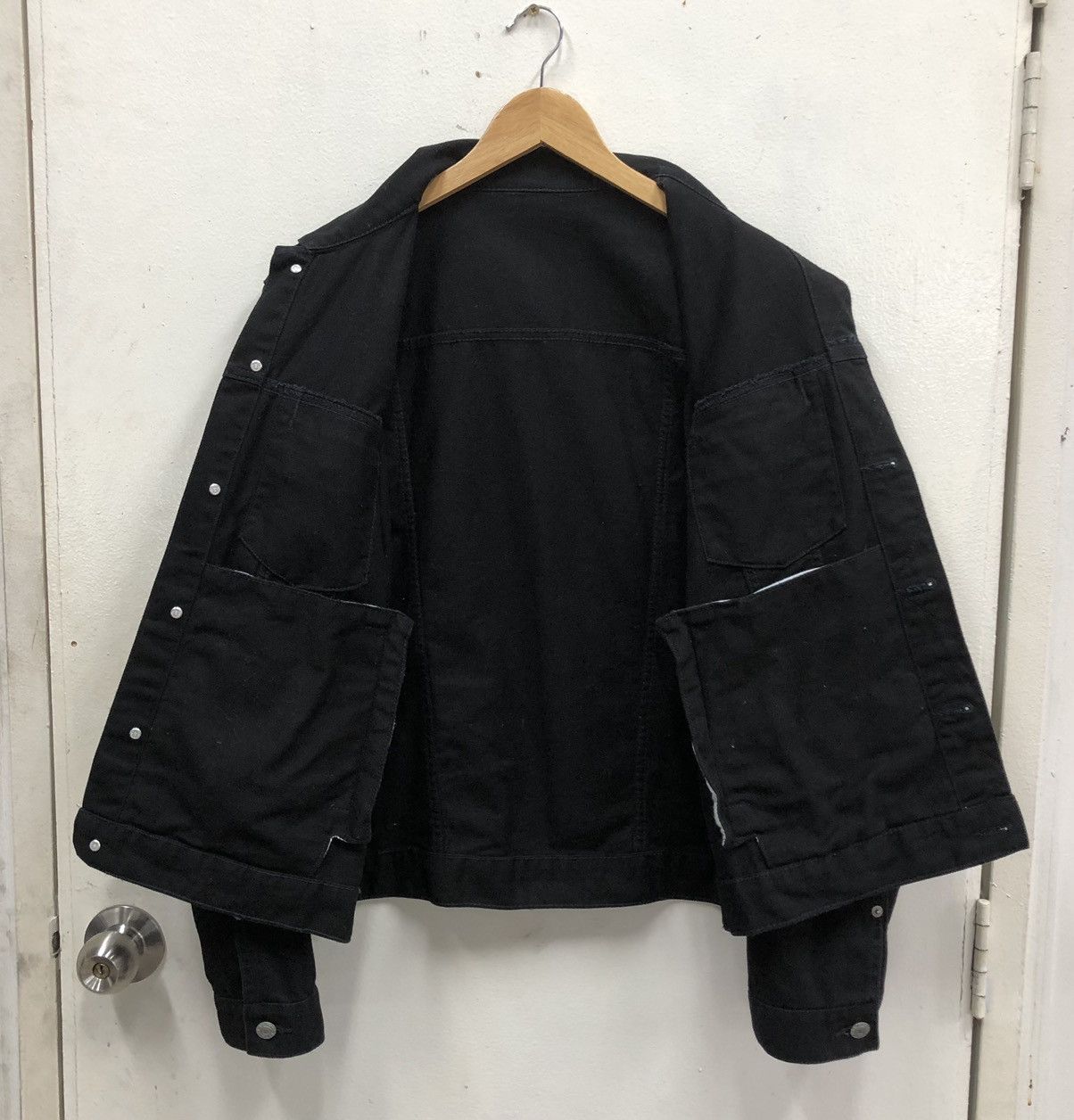 Japanese Brand Japanese Brand Gu Trucker Denim Jacket Black ( L ) Size US L / EU 52-54 / 3 - 13 Thumbnail