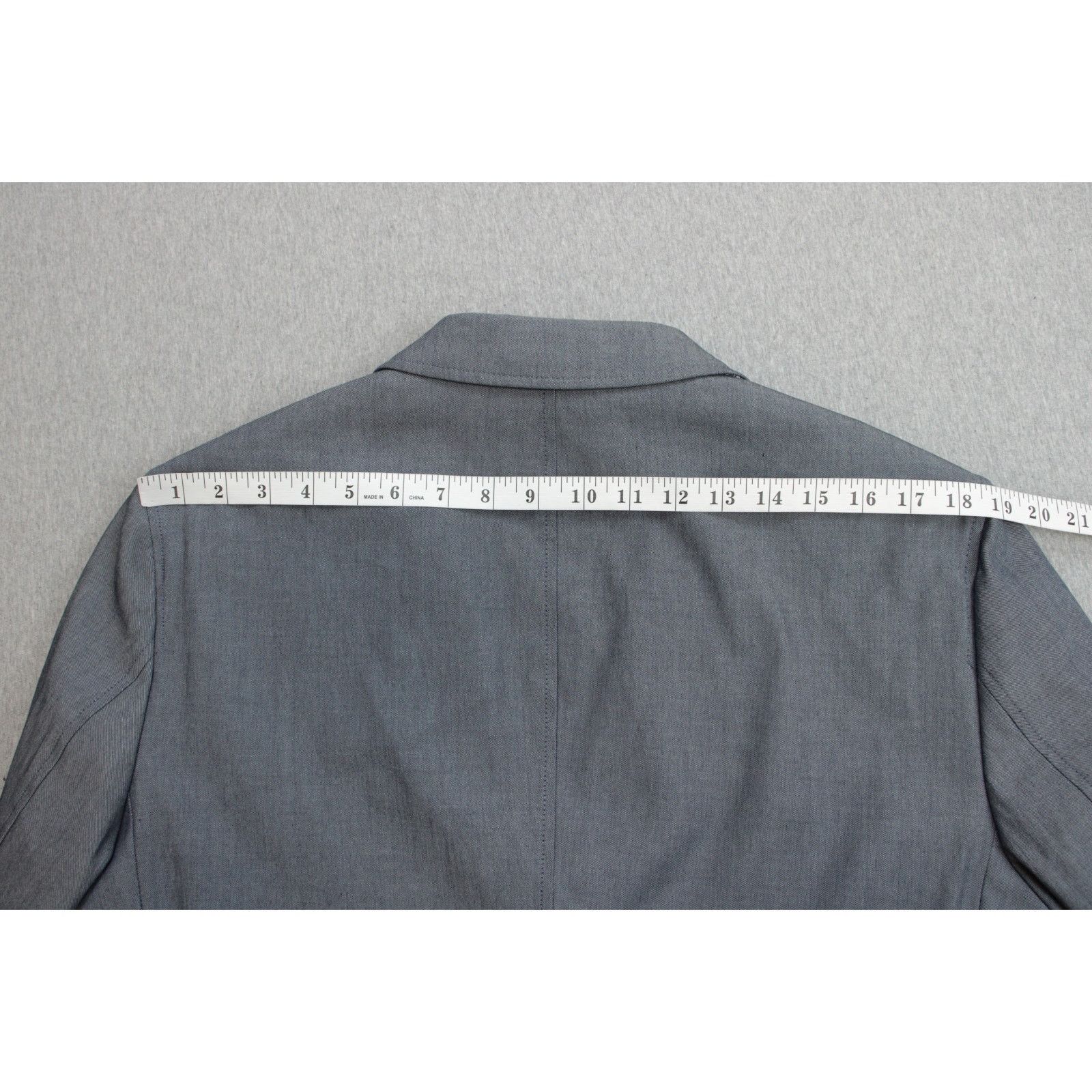 Banana Republic Banana Republic Blazer Mens 44R Gray Cotton Blend Stretch Size 44R - 9 Thumbnail