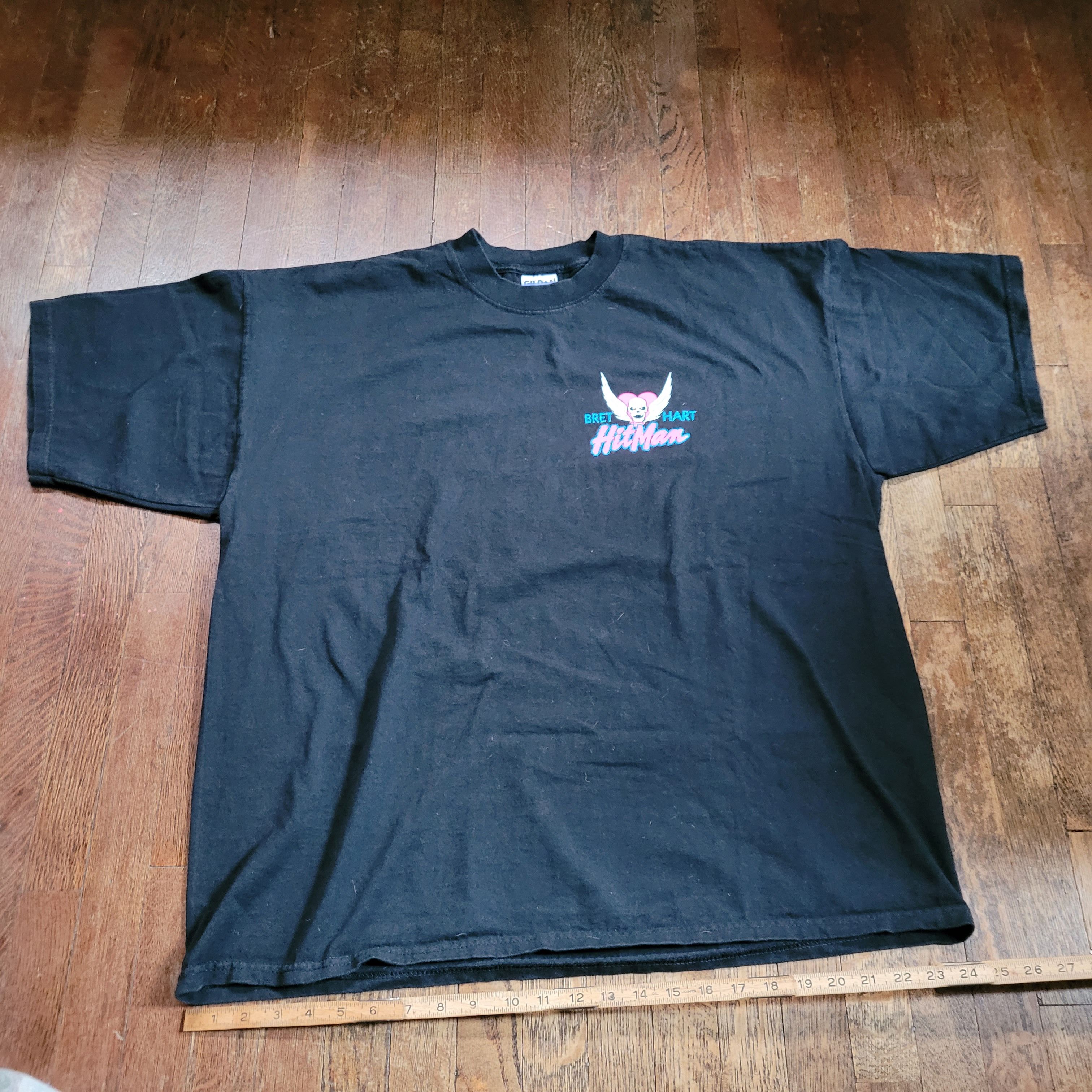 image of Band Tees Vintage Bret Hitman Hart Shirt 2001 in Black, Men's (Size 2XL)