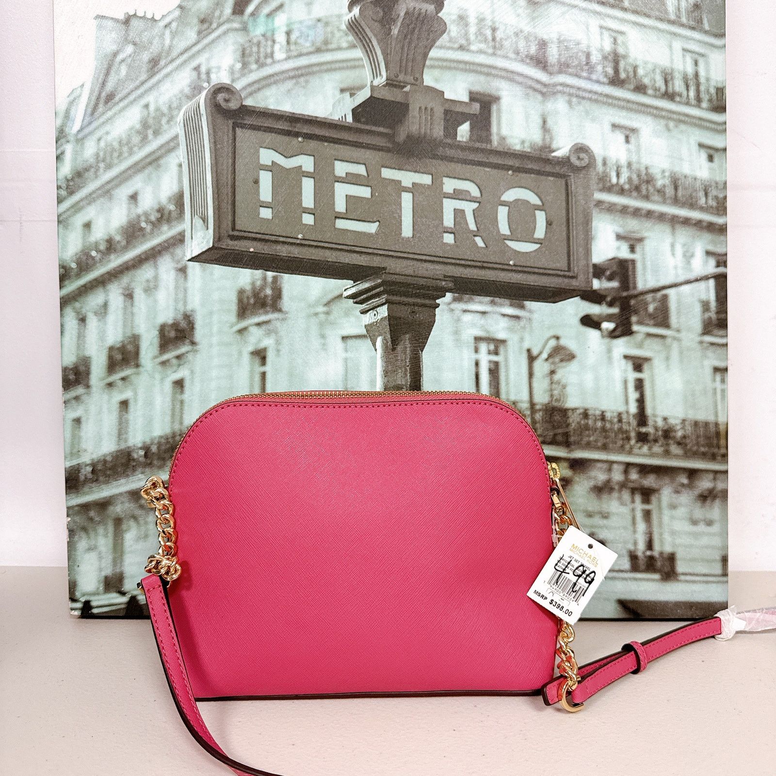 Michael Kors Michael Kors 35H1GTVC6L Jet Set Travel Medium Dome Crossbody Size ONE SIZE - 3 Thumbnail