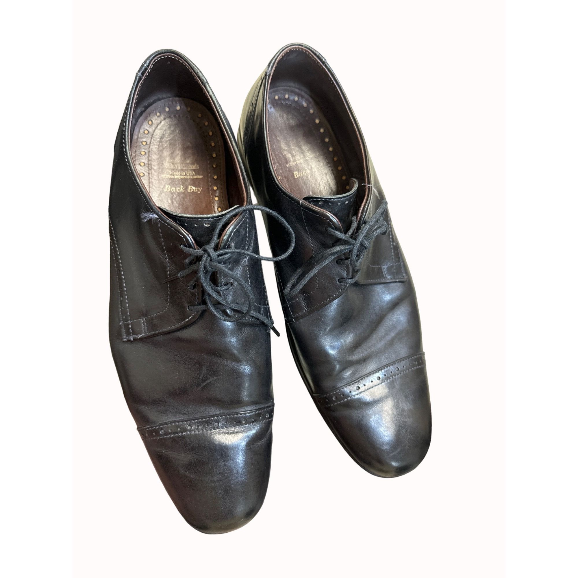 Allen Edmonds Allen Edmonds black leather cap toe men’s oxfords shoes 11D Size US 11 / EU 44 - 9 Thumbnail