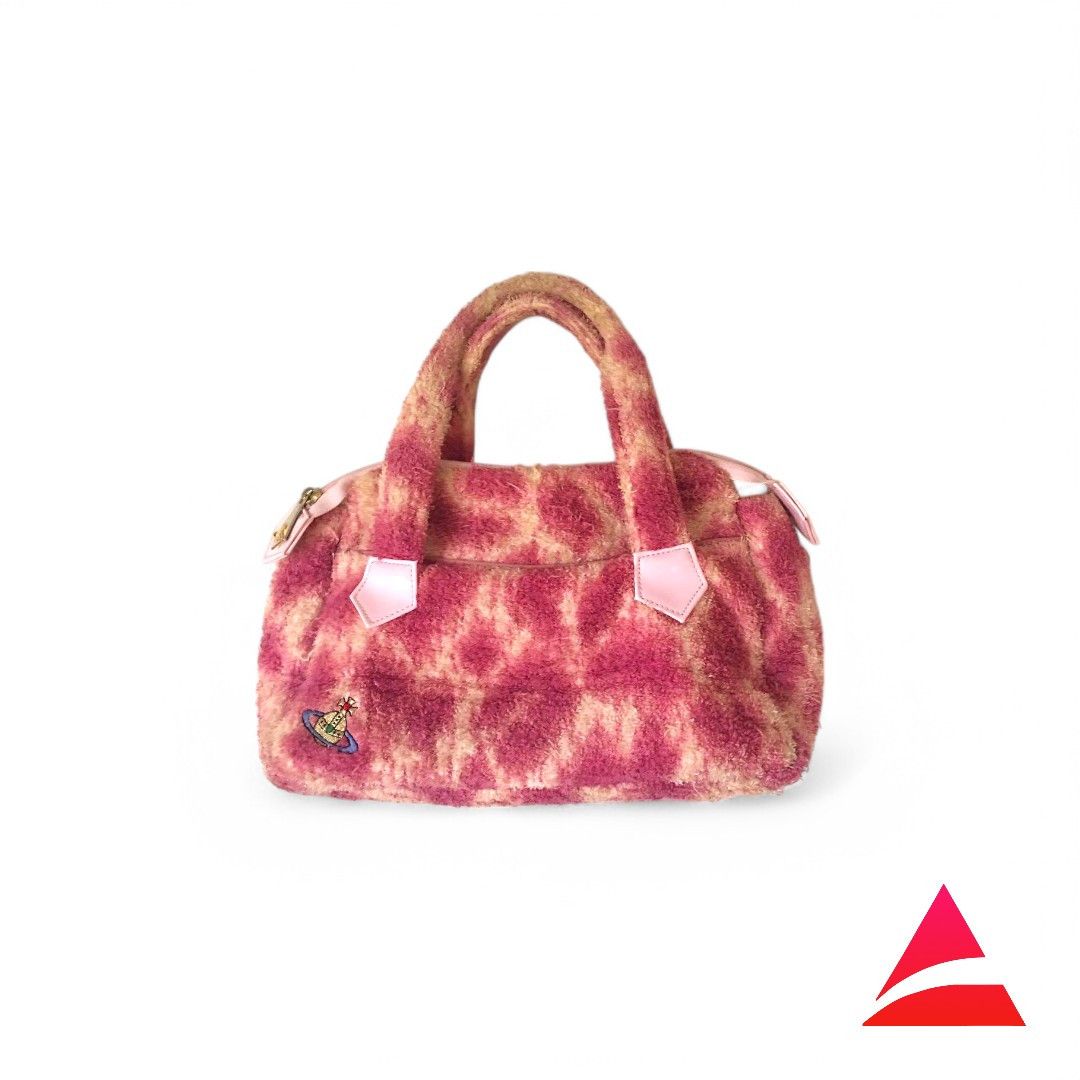 Vivienne Westwood Vivienne Westwood - Pink Canvas Orb Handbag 90s Vintage Size ONE SIZE - 1 Thumbnail