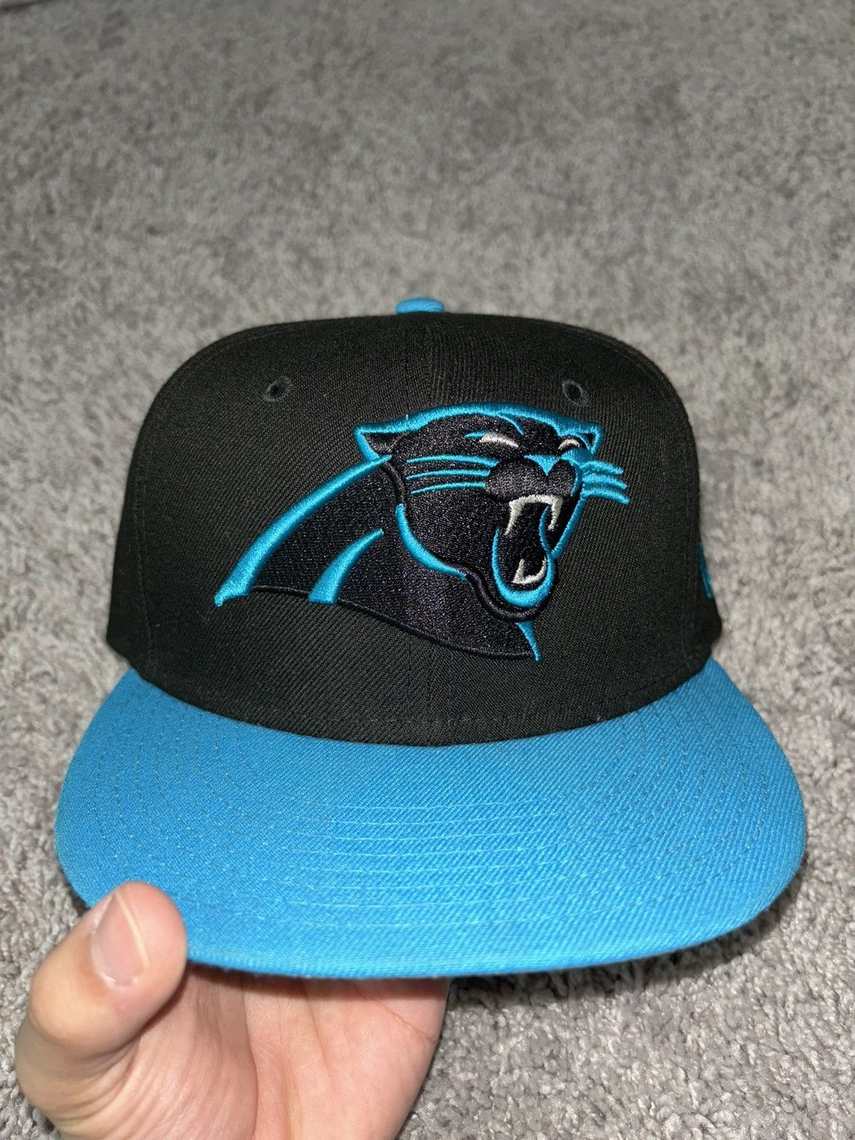 New Era Carolina Panthers Fitted Hat Size ONE SIZE - 1 Thumbnail