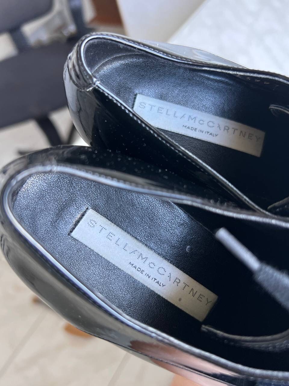 Stella McCartney Stella McCartney Elyse High Platform Leather Shoes Black Size US 8 / IT 38 - 15 Thumbnail