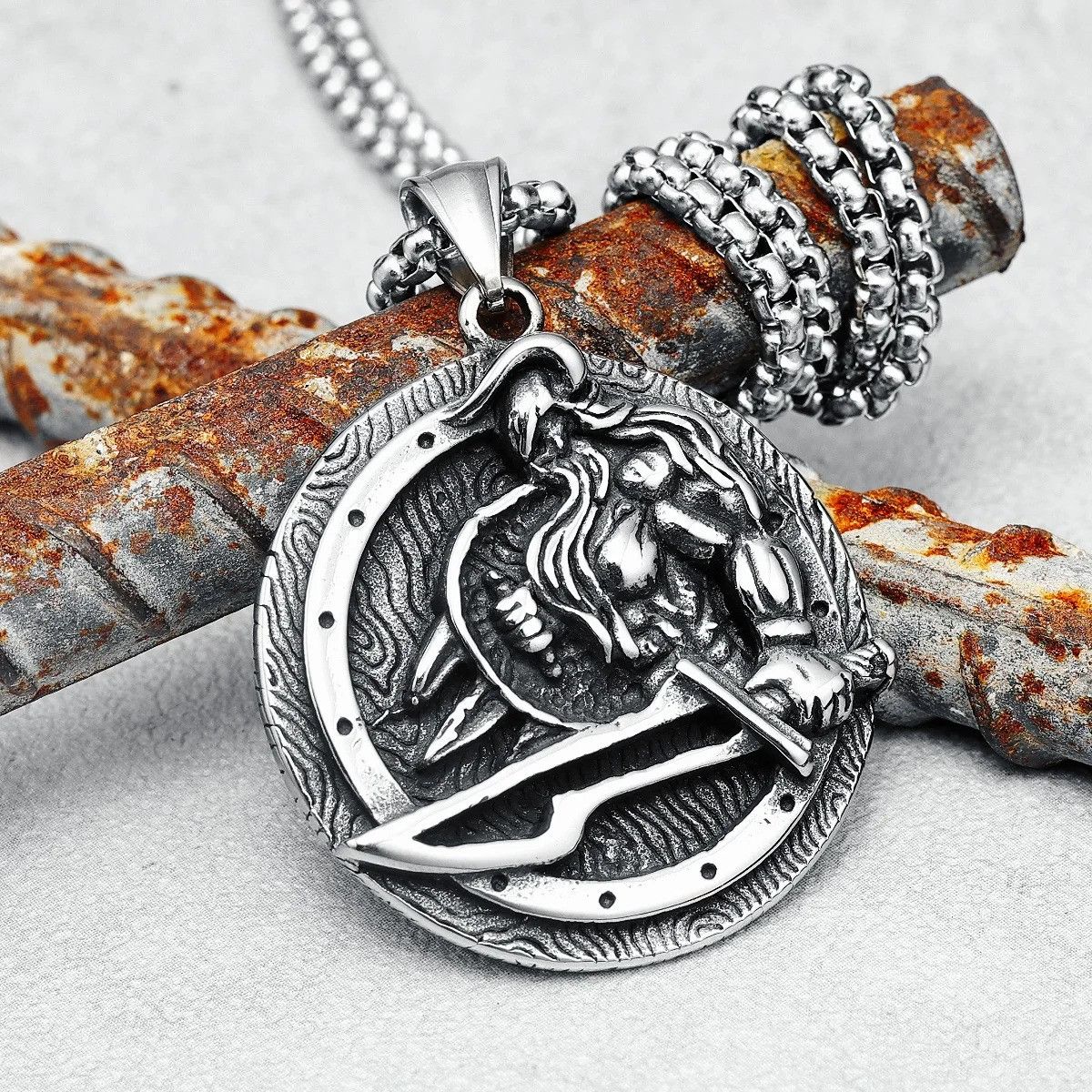 Other Viking Warrior Pendant Accessories Necklace Gifts Size ONE SIZE - 2 Thumbnail