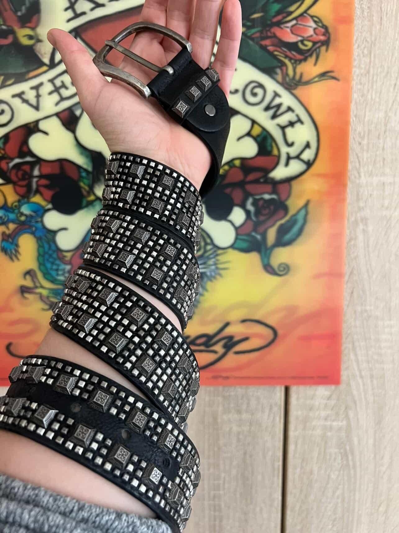 Other Y2k Studded Belt Genuine Leather 🔥💥 Size ONE SIZE - 1 Thumbnail