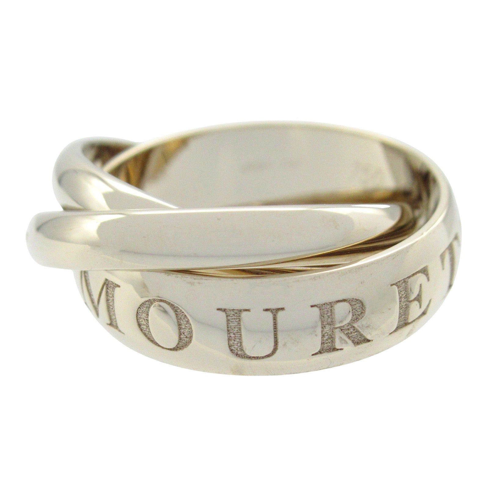 Cartier Cartier Trinity Ring 1998 Christmas Limited K18Wg (White Gold) Silver Size ONE SIZE - 1 Thumbnail