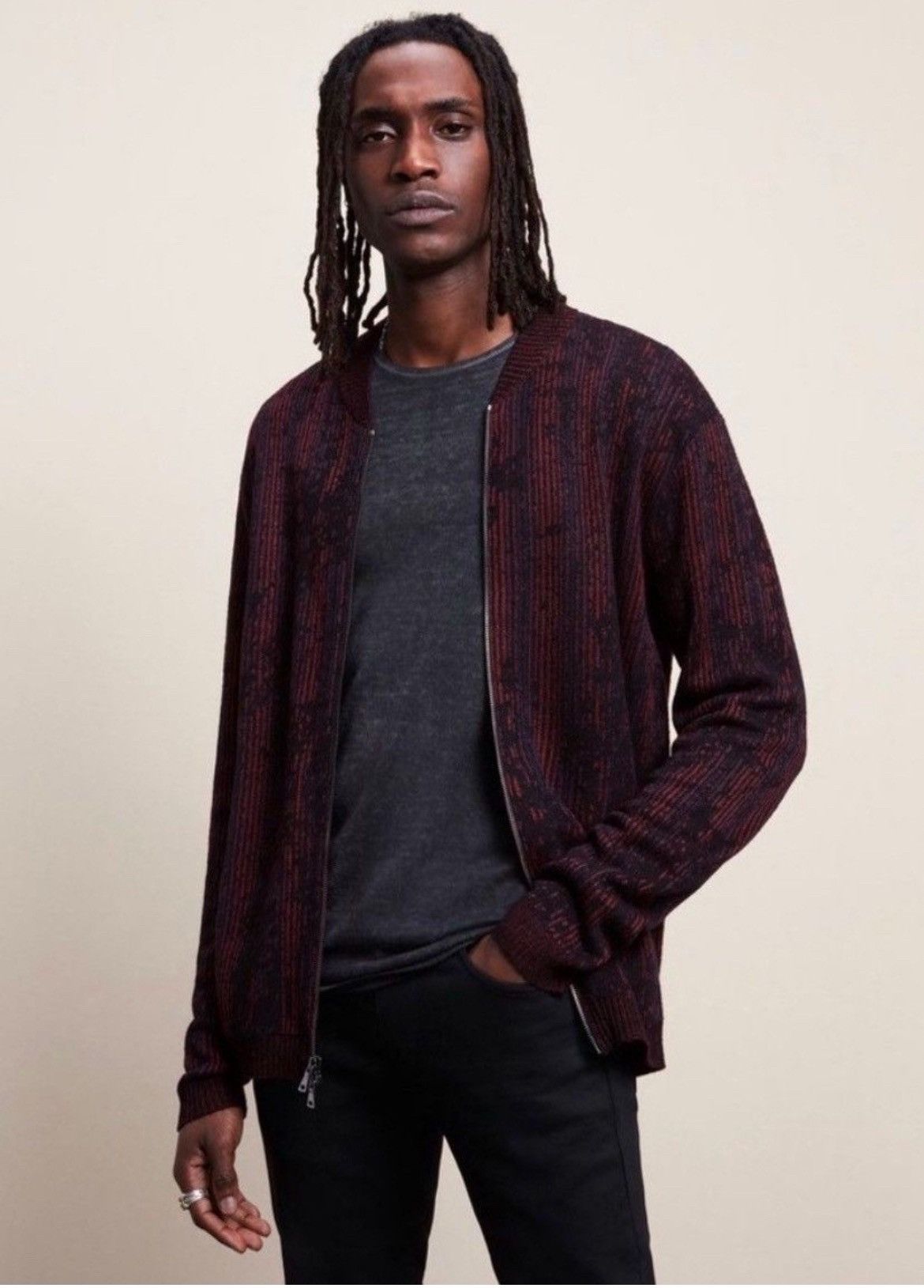 John Varvatos Jacquard cardigan. Size small Size US S / EU 44-46 / 1 - 1 Thumbnail