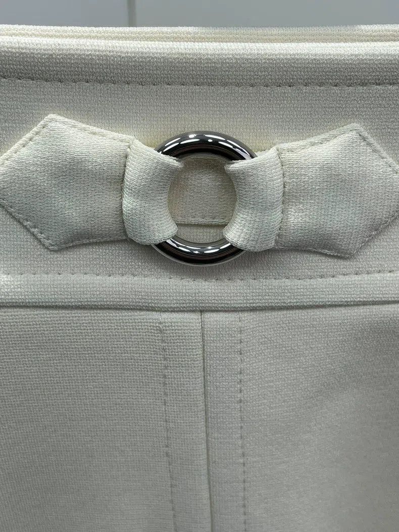 Hermes Hermes Off-White Semi-Skirt Size 42" / US 20 - 3 Thumbnail