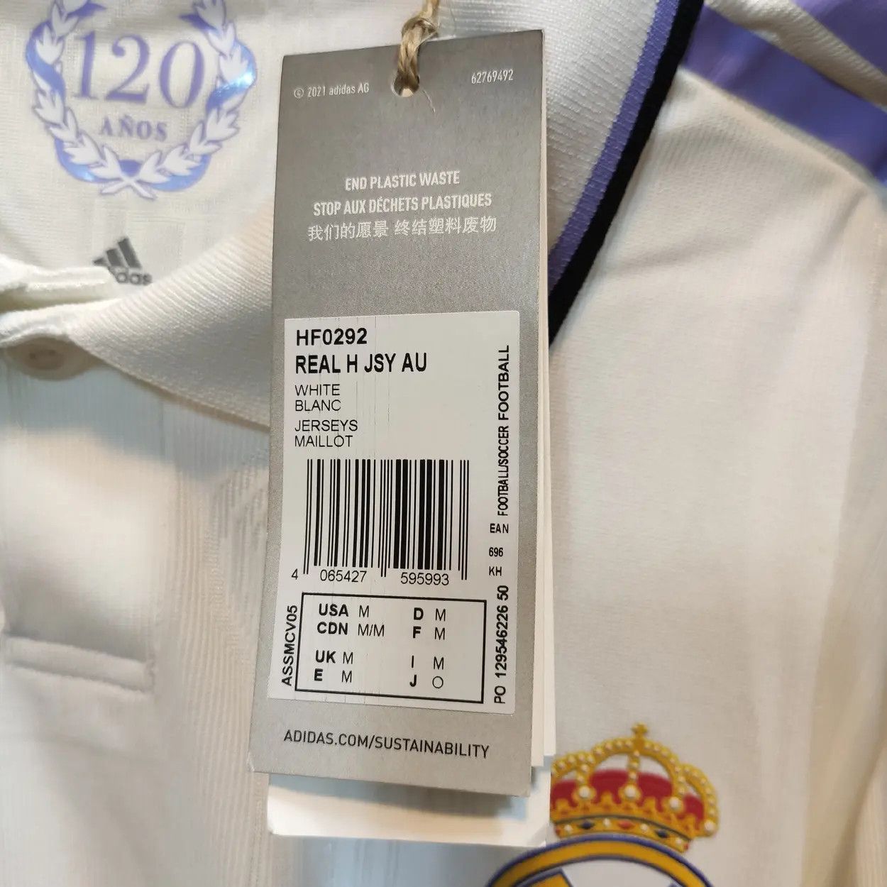 Adidas adidas Real Madrid 22/23 Home Authentic Jersey Size US M / EU 48-50 / 2 - 3 Thumbnail