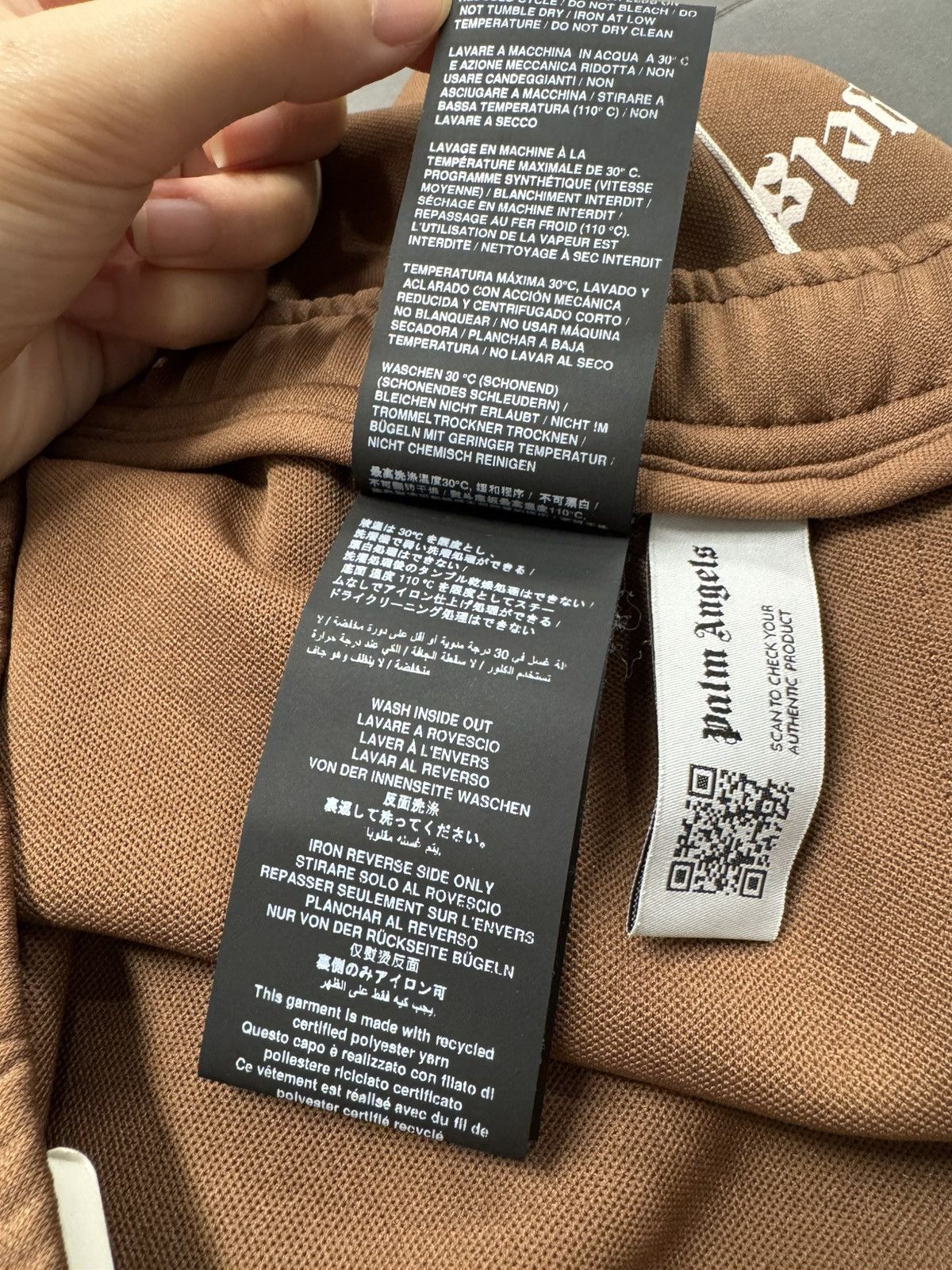 Palm Angels New Logo Track Pants - Brown, M Size US 32 / EU 48 - 8 Thumbnail