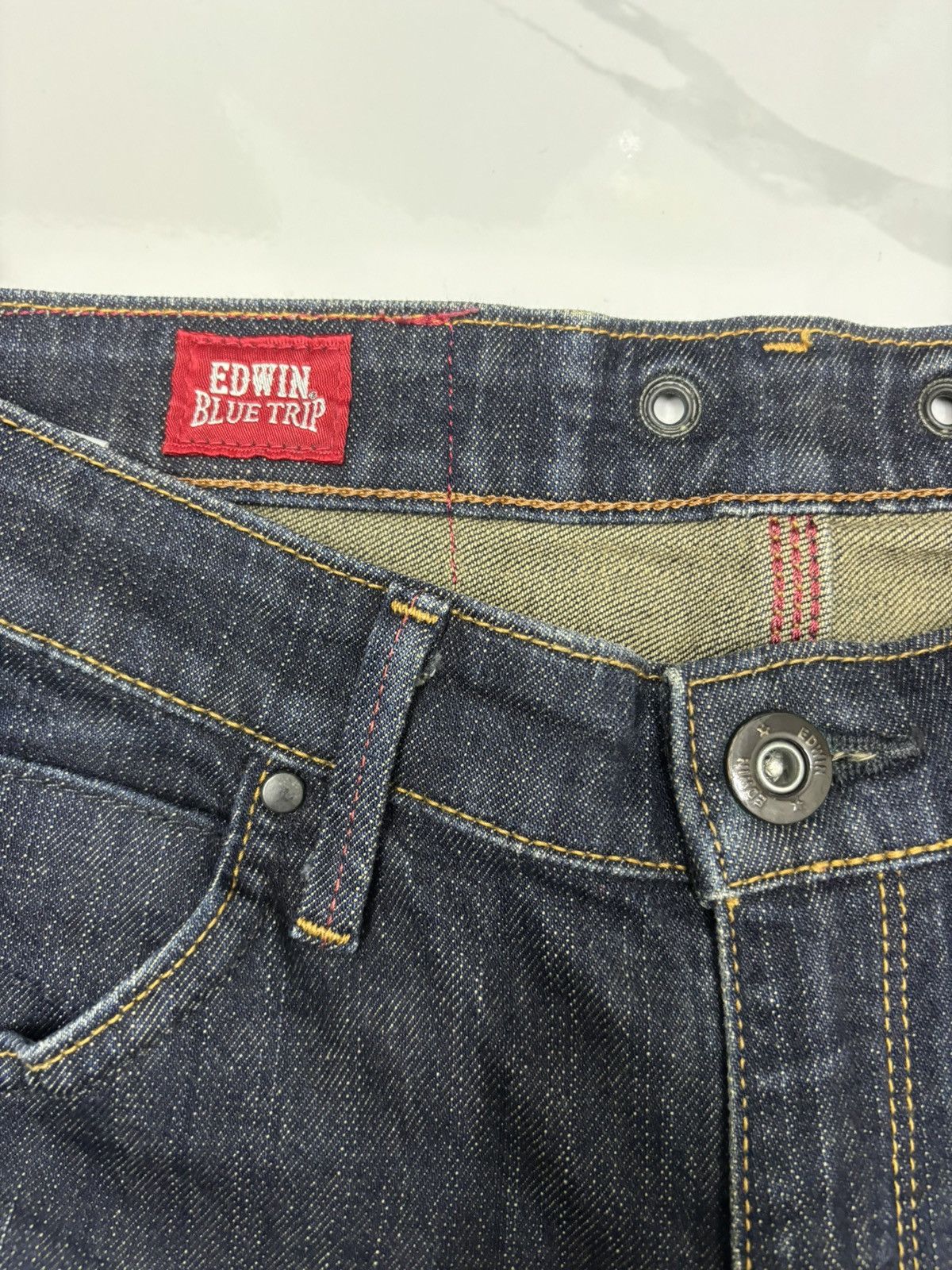 Hysteric Glamour Edwin Blue Trip Curved Jeans Banana Cut Denim Size US 30 / EU 46 - 10 Thumbnail