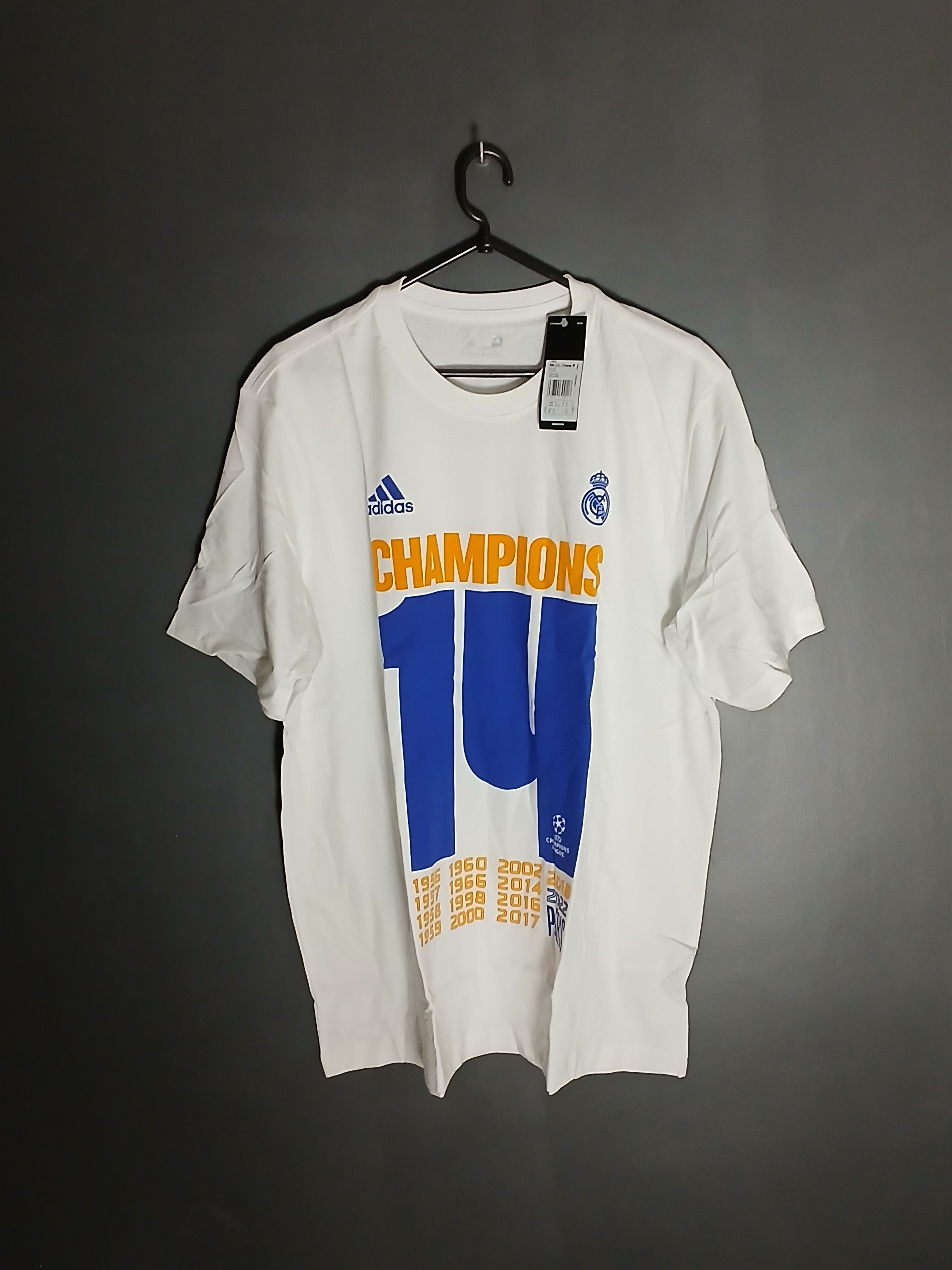 Adidas New Real Madrid 14 Champions League Football T-Shirt Size US XL / EU 56 / 4 - 1 Thumbnail