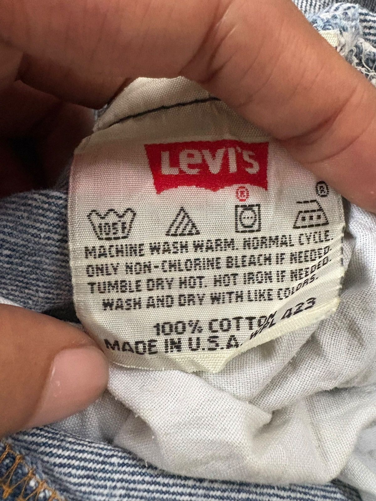 Levi's Vintage 90s Levis 501 Mud Wash Distress Loose Jeans Size US 32 / EU 48 - 6 Thumbnail