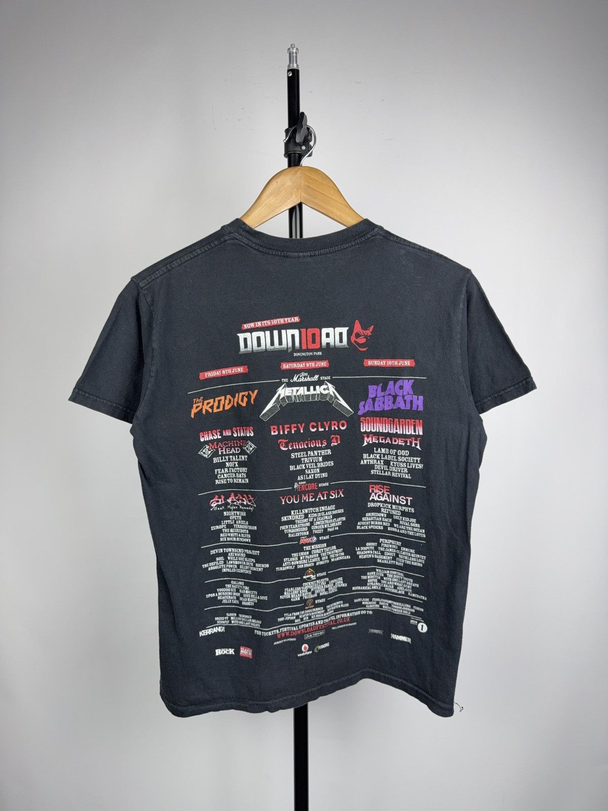 Band Tees Download Festival 2013 Band Tee Metallica Sabbath Prodigy Size US S / EU 44-46 / 1 - 2 Thumbnail