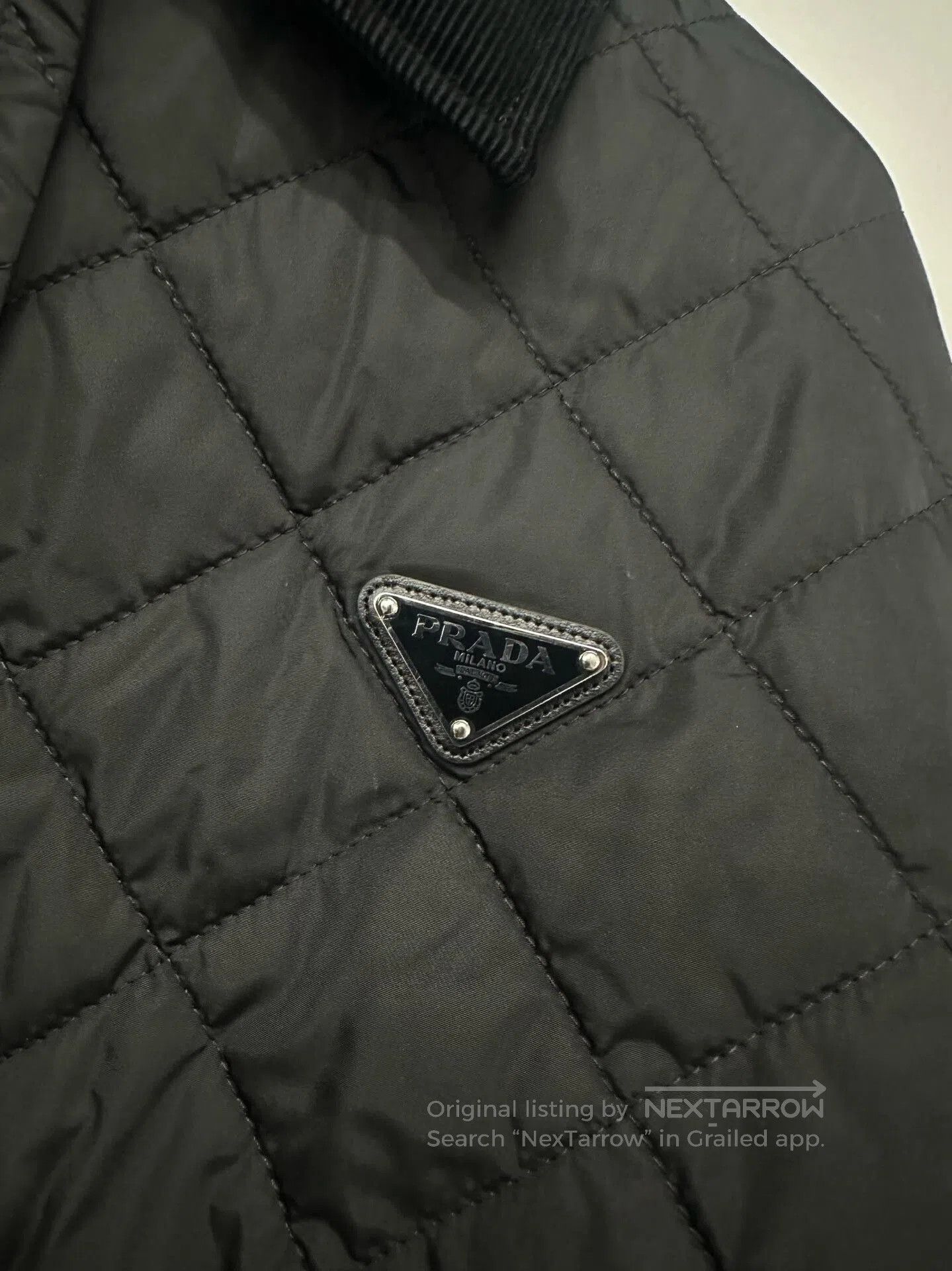 Prada Prada Black Triangle Logo Quilted Jacket. Size S / US 4 / IT 40 - 4 Thumbnail