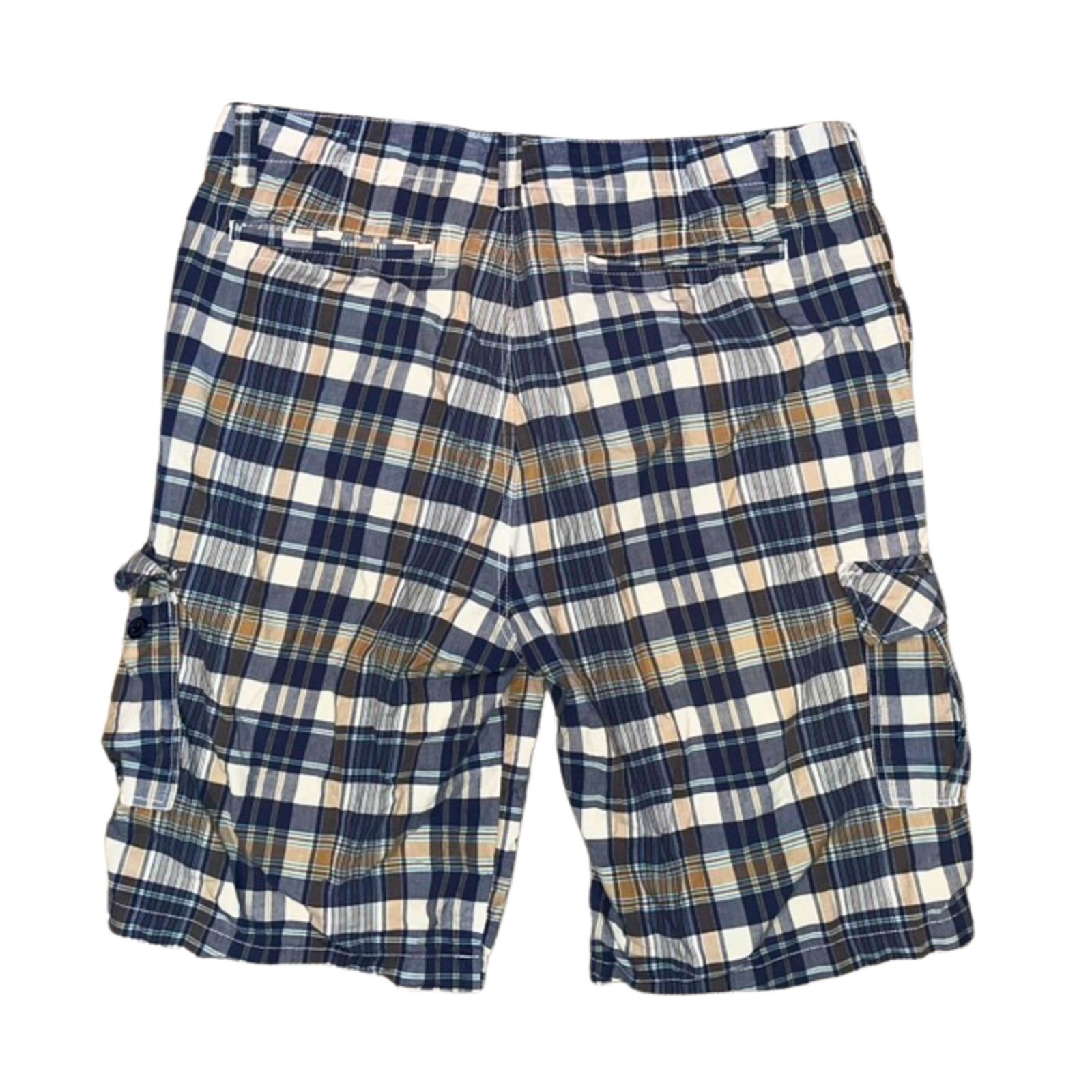 Nautica Nautica Jeans Cargo Shorts 40 Y2K Baggy Plaid Streetwear 12” Size US 40 / EU 56 - 4 Thumbnail