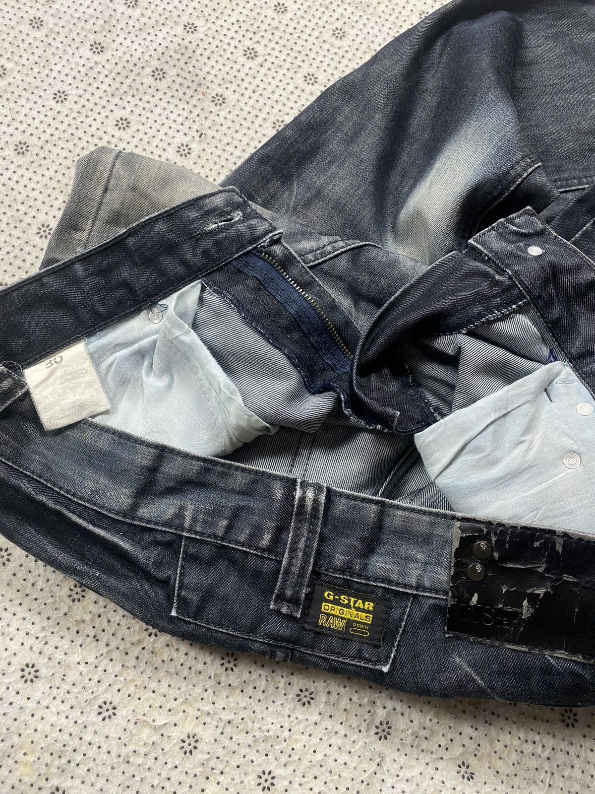 G-Star Extremely Patina Look Aysmetrical Denim By G Star Size US 35 - 10 Thumbnail