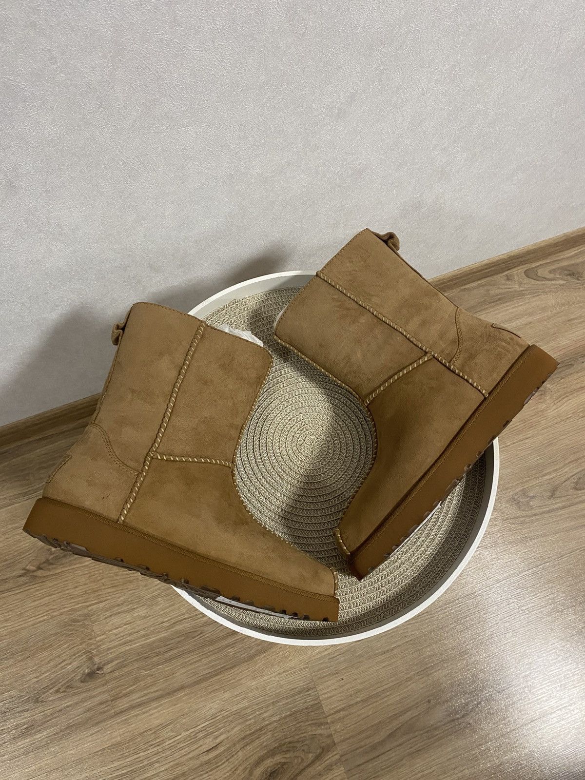Eckhaus Latta Ugg X Eckhaus Latta Square Toe Camel Suede Boots Size: 37 Size US 7 / IT 37 - 1 Thumbnail