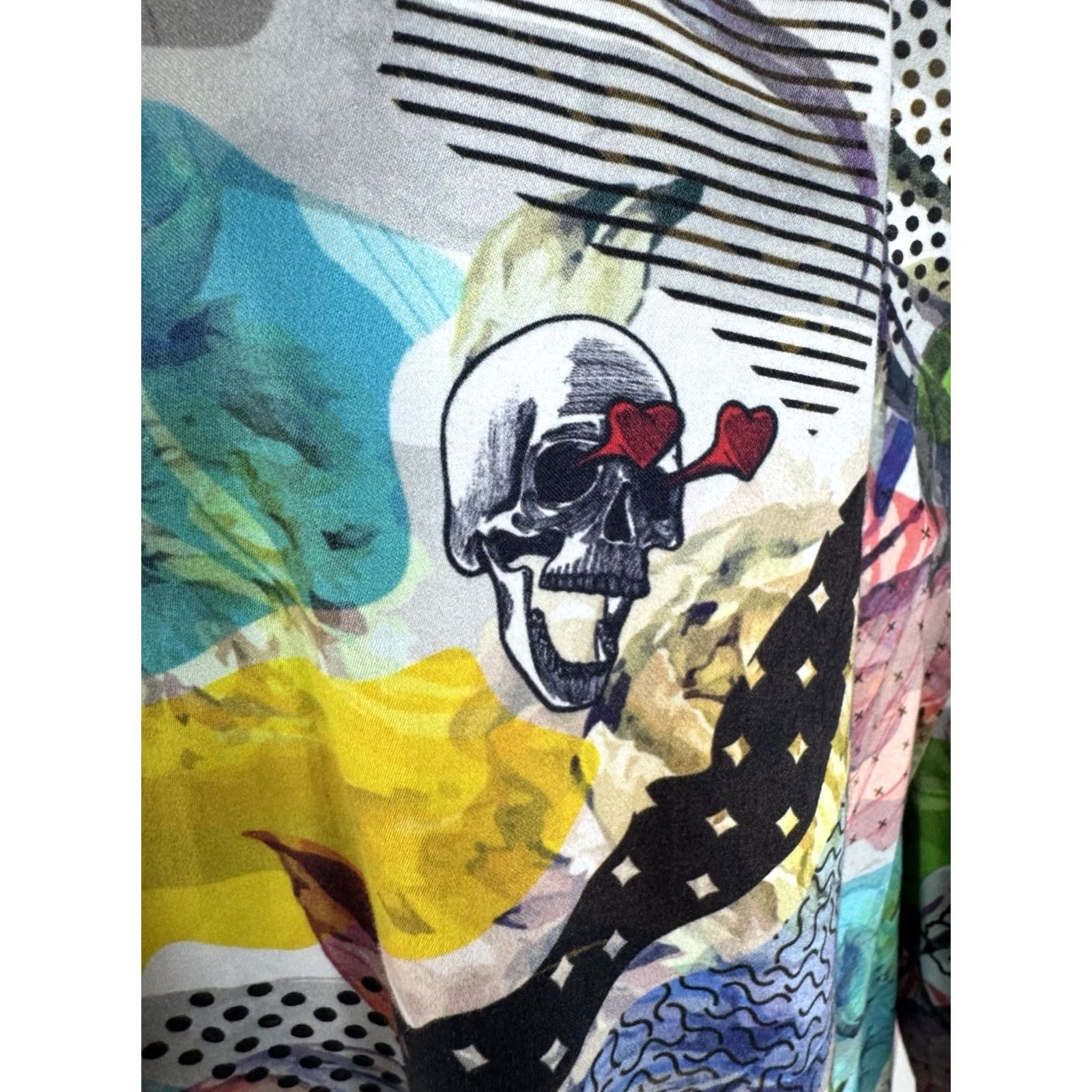 Robert Graham Robert Graham Skull Floral Print Colorful Mens 4XL Shirt Size US XXL / EU 58 / 5 - 5 Thumbnail