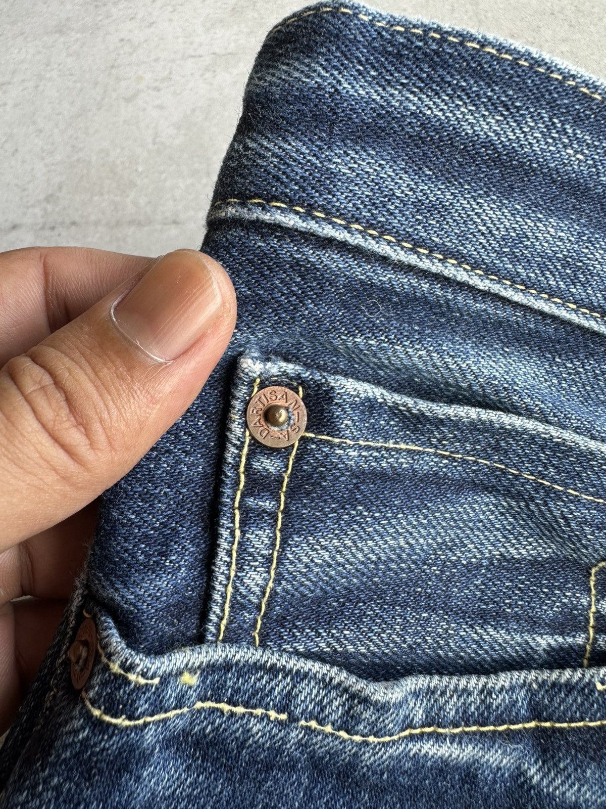 Studio D'Artisan SICKSS! Vintage STUDIO D ARTISAN Denim Lemon Stitch/Selvedge Size US 29 - 7 Thumbnail
