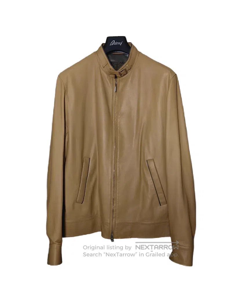 Brioni Brioni Leather jacket Size US XL / EU 56 / 4 - 3 Thumbnail