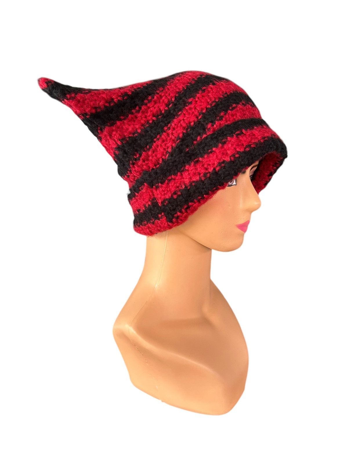 Japanese Brand × Kapital × Vintage Bunny Horn Devil Knitted Big Beanie Hats Size ONE SIZE - 4 Thumbnail