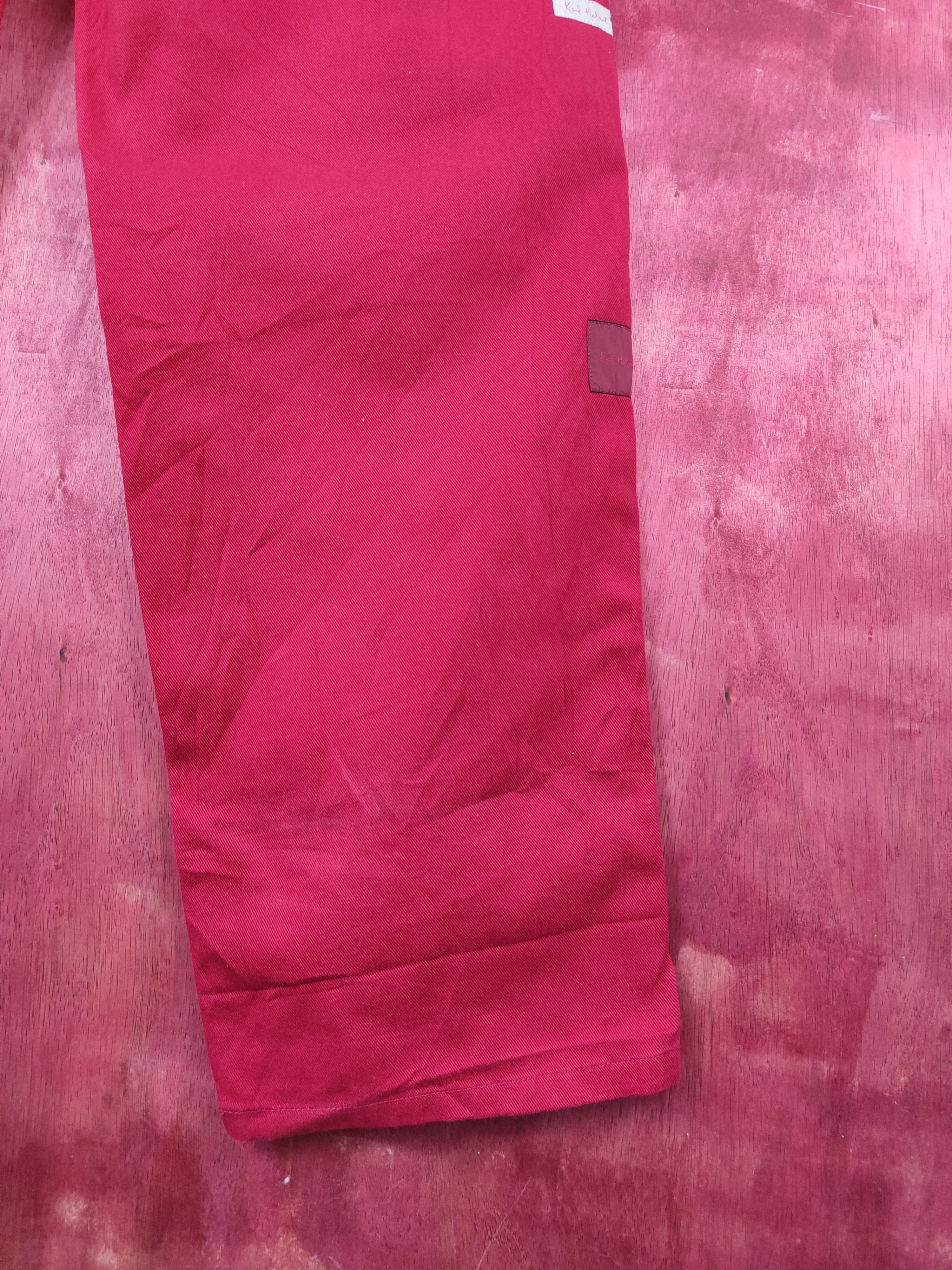 Japanese Brand Karl Helmut Red Multipocket Soft Denim #S1323 Size US 34 / EU 50 - 14 Thumbnail