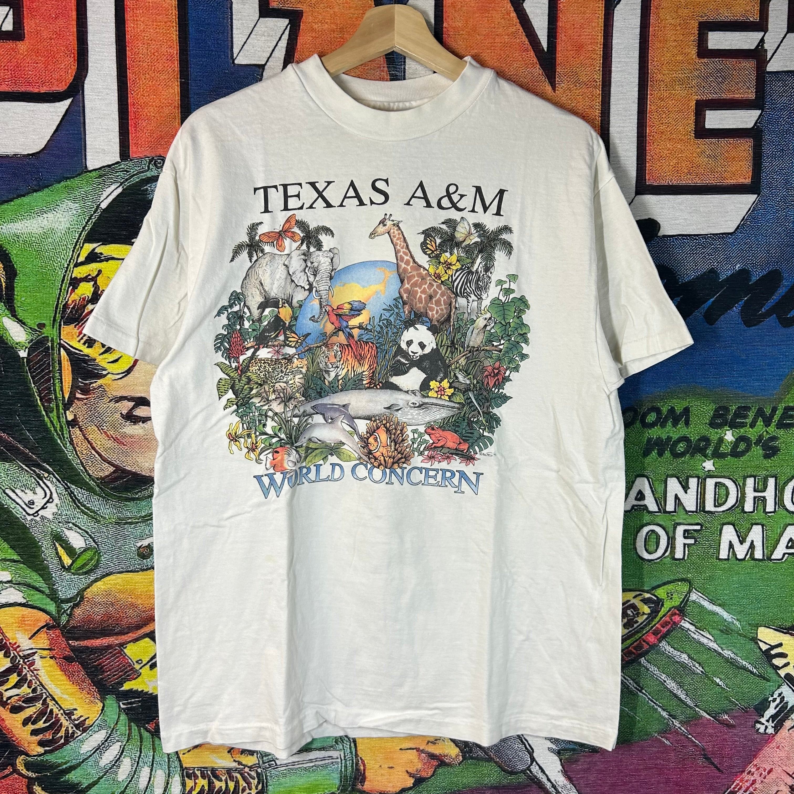Vintage Vintage 90s Texas A&M ‘World Concern’ Animals Tee Size Large Size US L / EU 52-54 / 3 - 1 Thumbnail