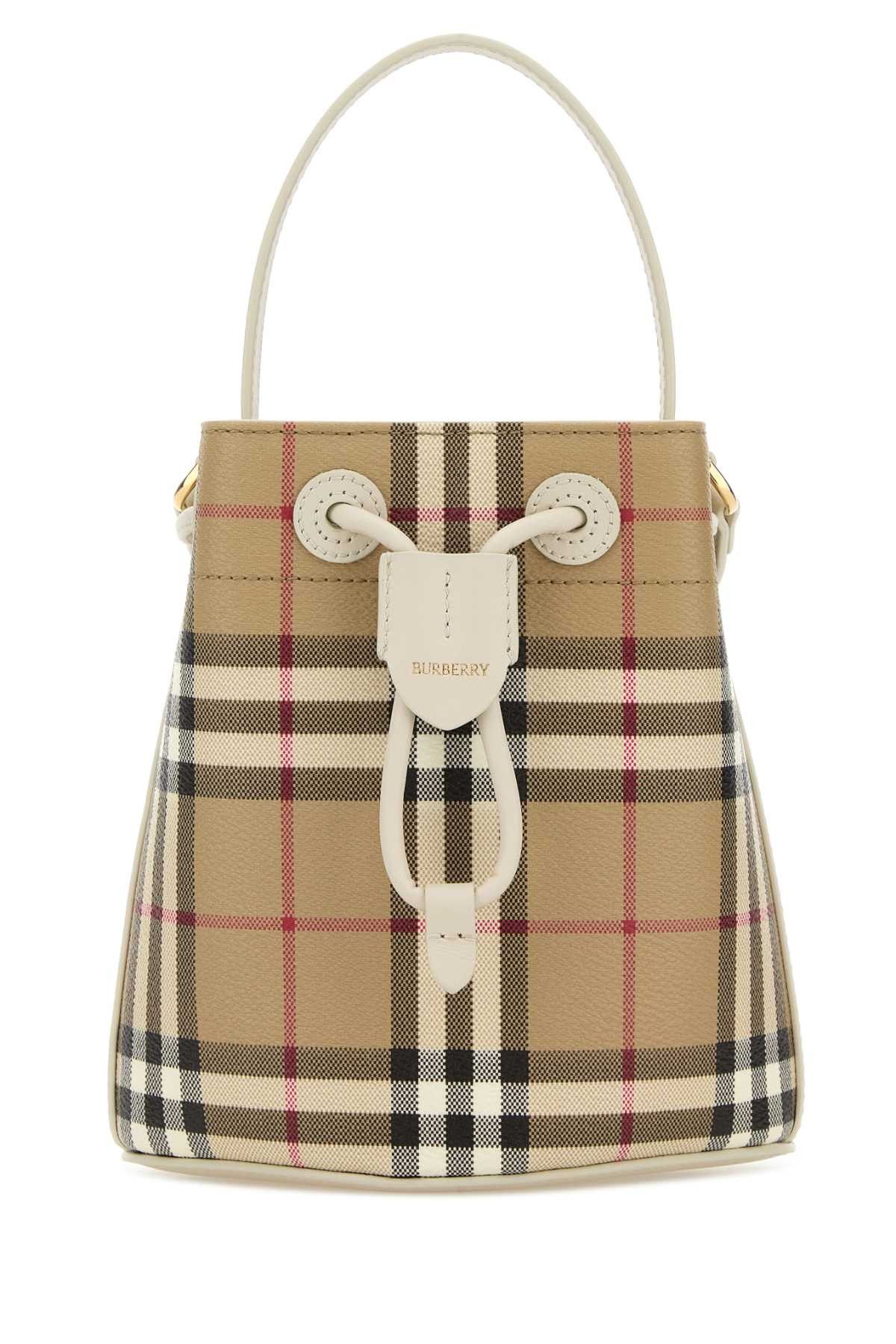 Burberry Printed Canvas Bucket Bag Size ONE SIZE - 1 Thumbnail