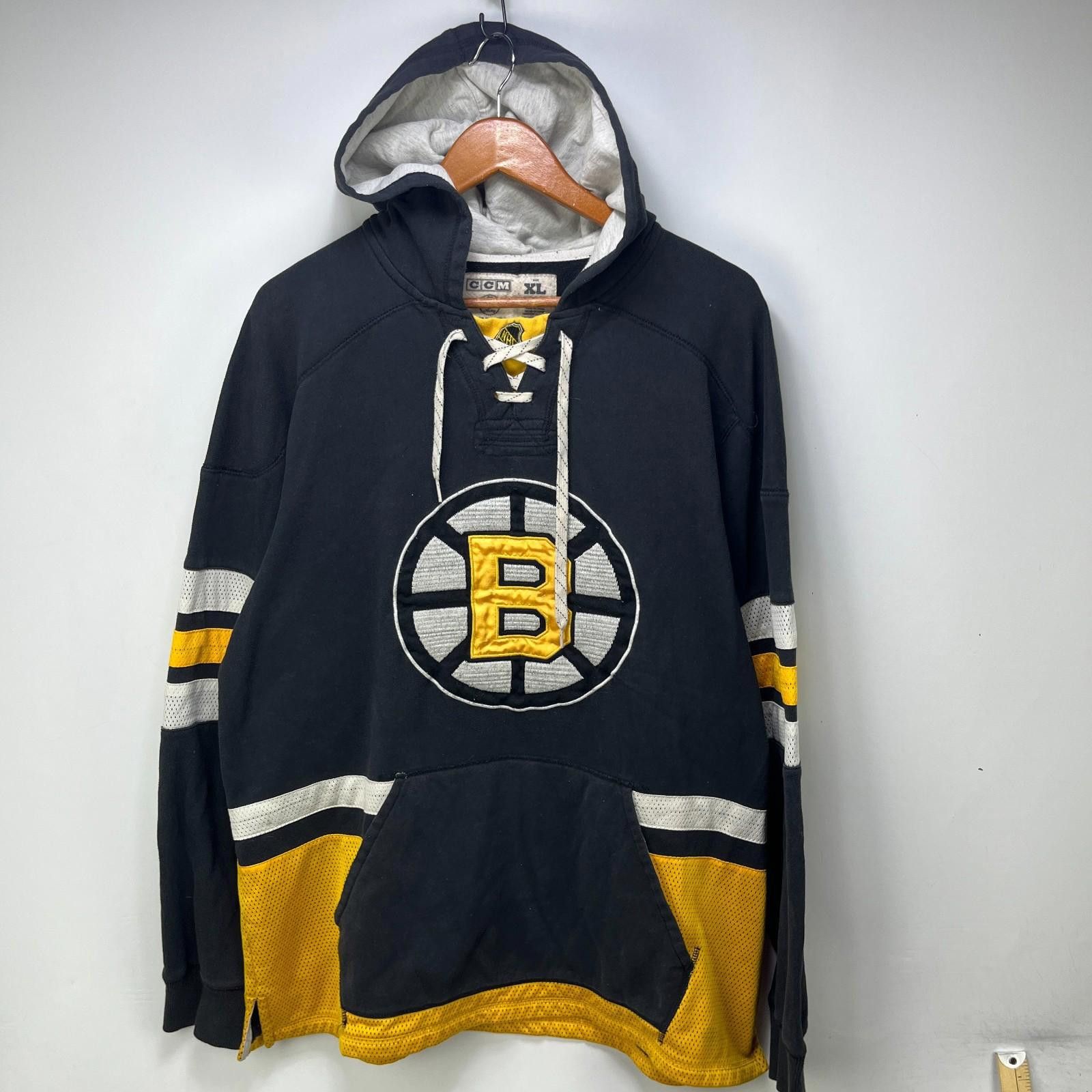 Ccm Vintage Boston Bruins CCM Jersey Style Hoodie XL Size ONE SIZE - 1 Thumbnail