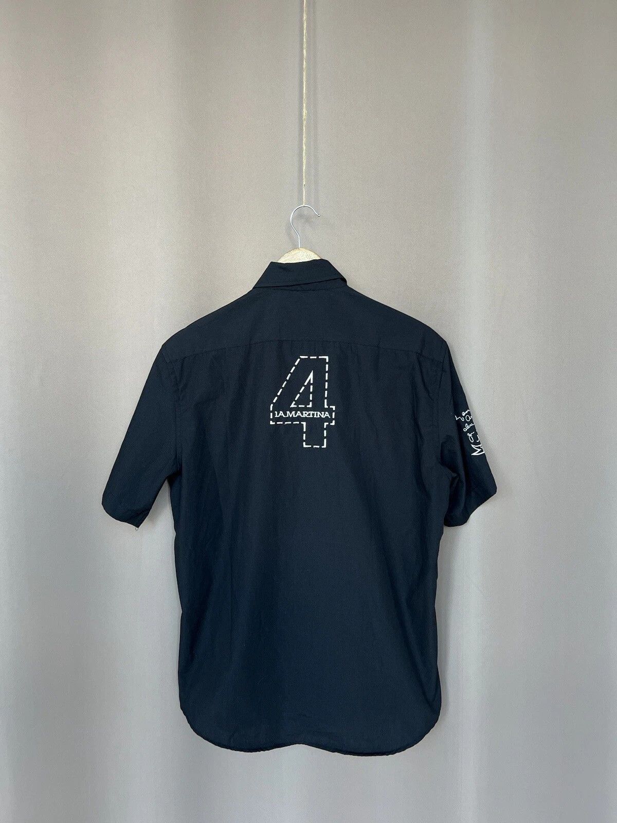 La Martina La Martina 4 Argentina Button Short Sleeve Black Size M Size US M / EU 48-50 / 2 - 7 Thumbnail
