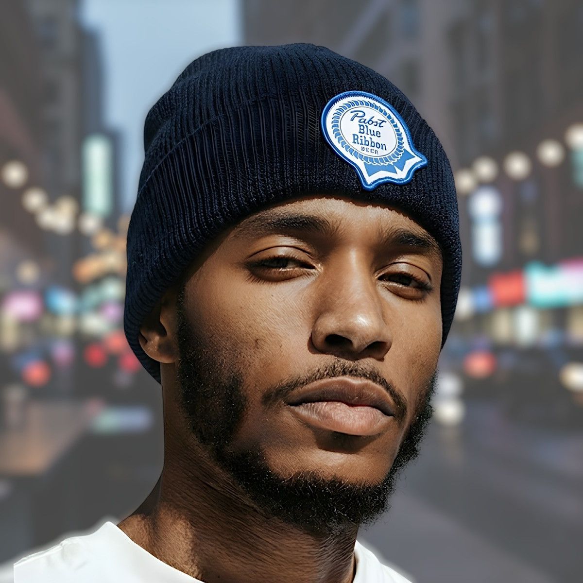 Mad Engine 2 pack Mad Engine Double Ribbon Red Blue Beanies Sz OS Size ONE SIZE - 4 Thumbnail