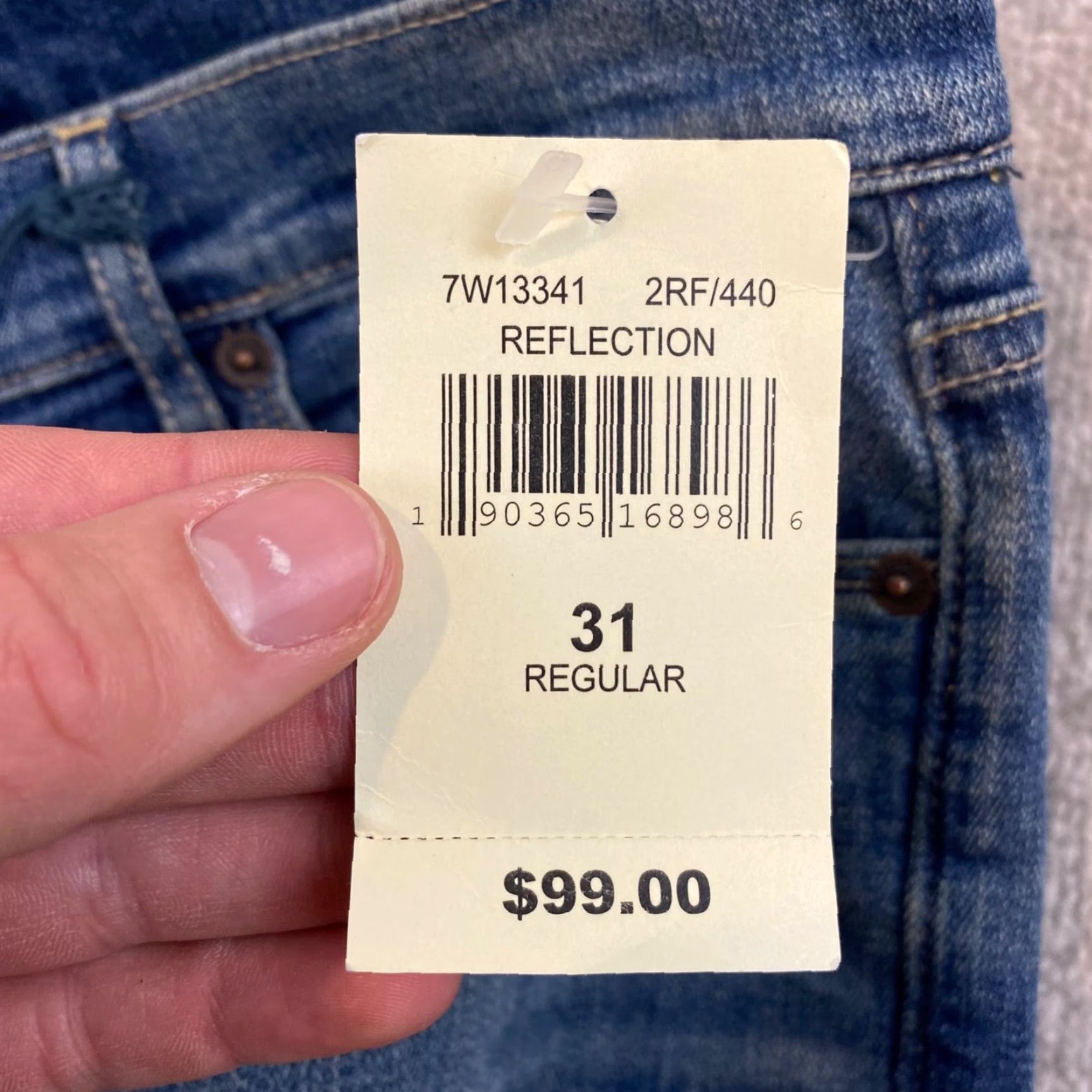 Lucky Brand Lucky Brand Sweet Boot Jeans Womens 12 Blue Wash Denim Stretch Mid-Rise NEW Size 34" / US 12 / IT 48 - 3 Thumbnail
