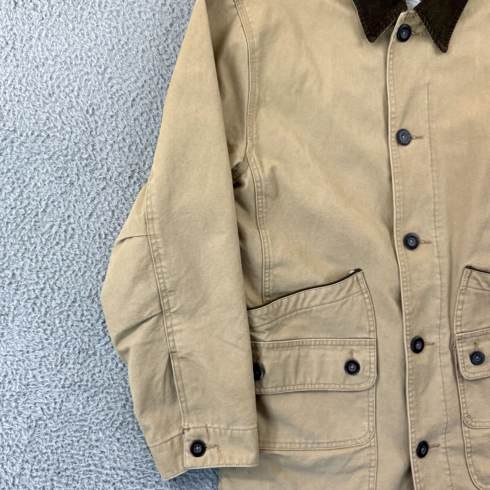 Orvis Orvis Jacket Mens M Field Coat Button Up Insulated Canvas Quilted Lined Outdoor Brown 46 in Chest Regular Fits Outdoors Fall Winter Winter Weather Size US M / EU 48-50 / 2 - 4 Thumbnail
