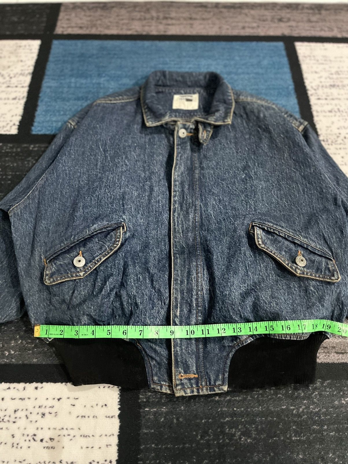 Japanese Brand × Kensho Abe Vintage Kensho Abe Denim Bomber Jacket Size US XL / EU 56 / 4 - 20 Thumbnail