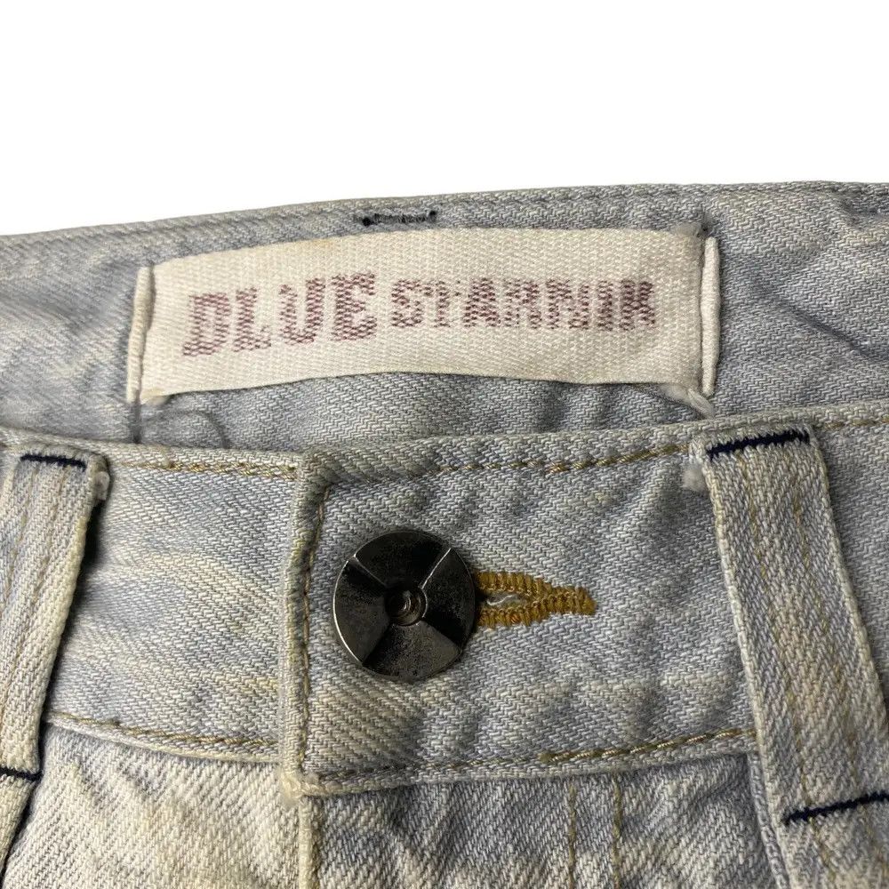 Vintage 2000's Blue Starnik Flared Mudwash StraightCut Jeans Size US 31 - 12 Thumbnail