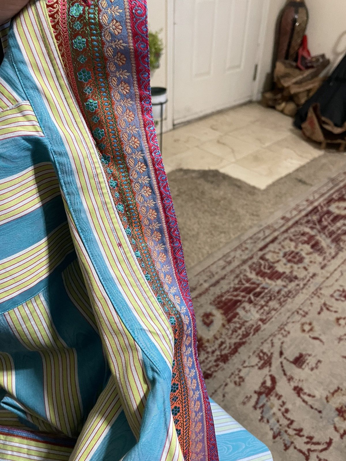 Robert Graham Striped Button front shirt Size US XL / EU 56 / 4 - 11 Thumbnail