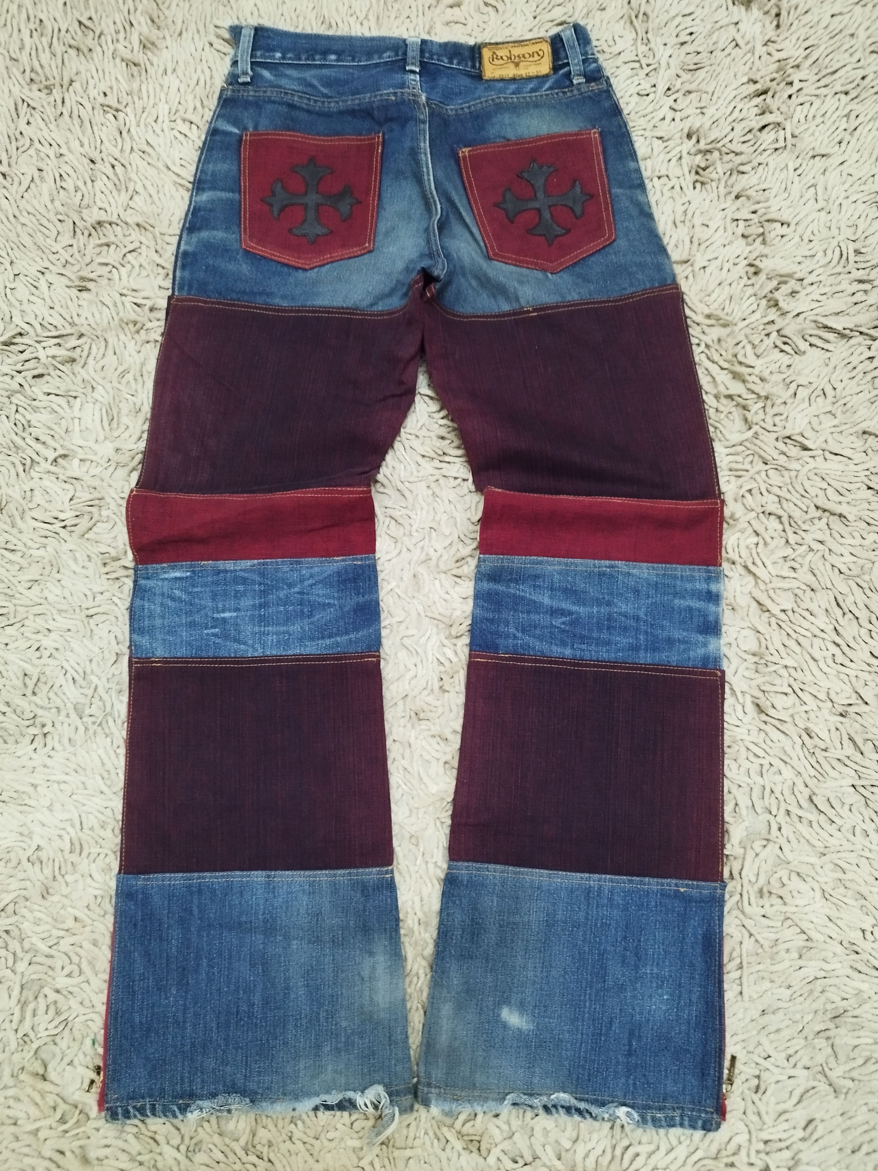 Japanese Brand Japanese Brand Custom Made Paneled Flare Bootcut Jeans Size US 28 / EU 44 - 6 Thumbnail