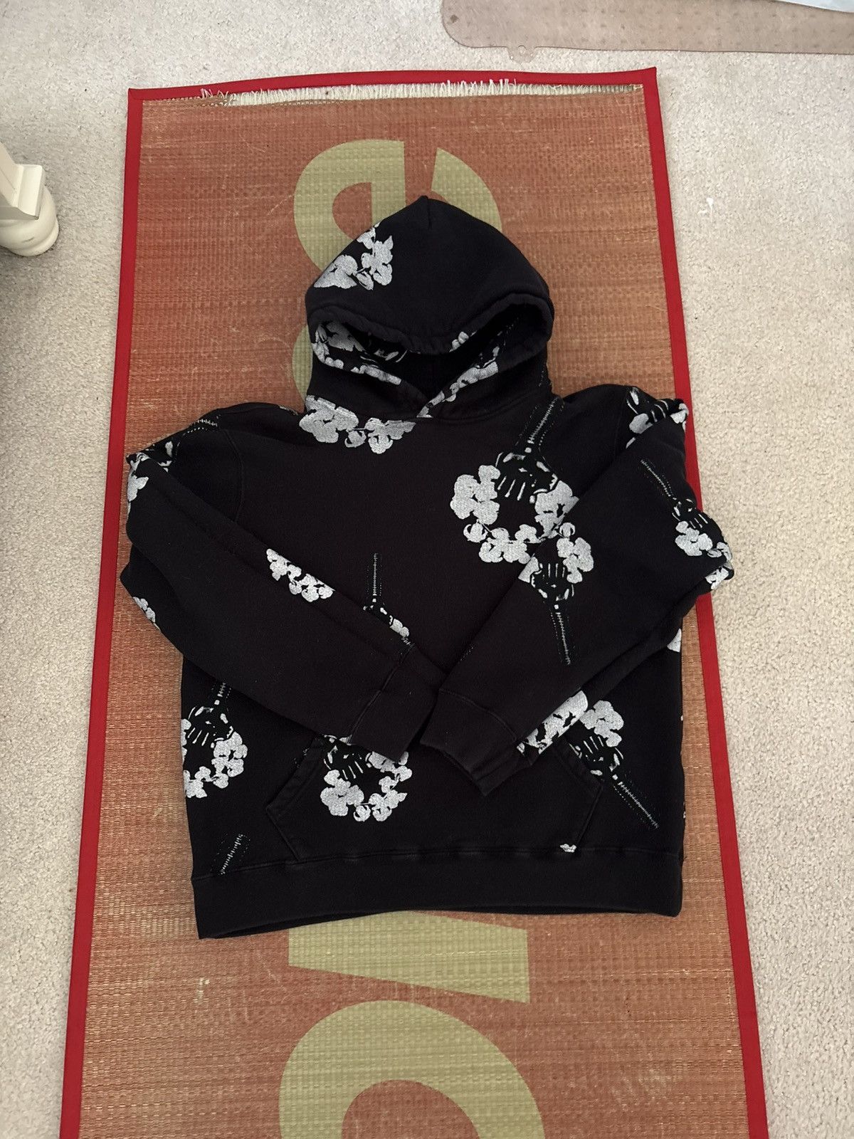 Hardies Nyc Denim Tears Cotton Wreath Hoodie Black Medium