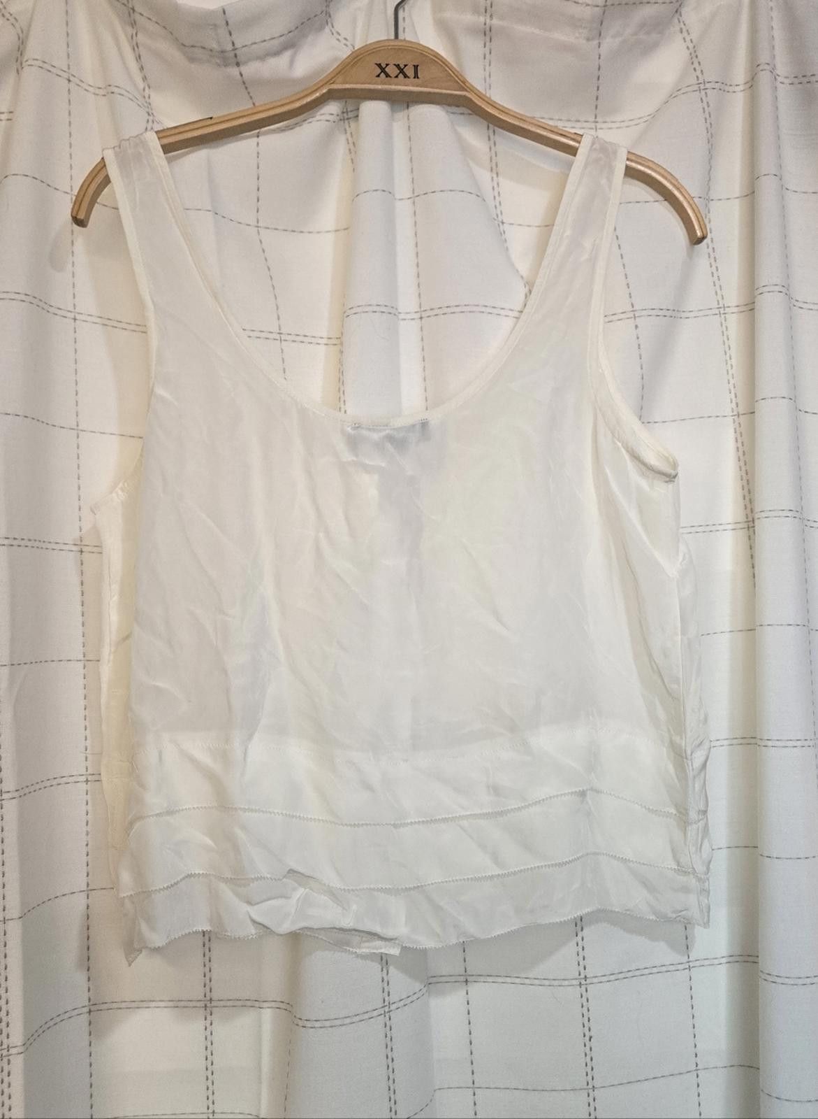 J.Crew J Crew Drapey tiered top in crepe de chine Size XS / US 0-2 / IT 36-38 - 3 Thumbnail
