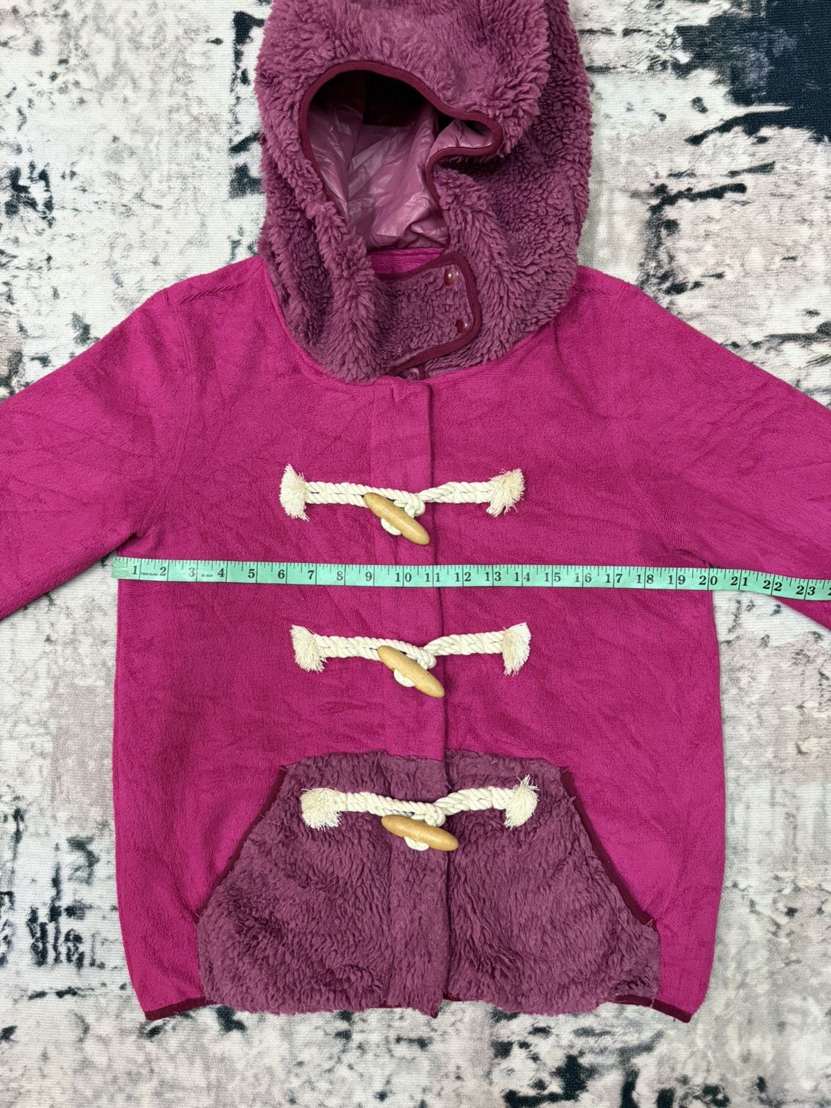 Issey Miyake × Japanese Brand × mercibeaucoup Mercibeaucoup x Jevous Enprie Shearling Duffle Hoodie Jacket Size US S / EU 44-46 / 1 - 14 Thumbnail